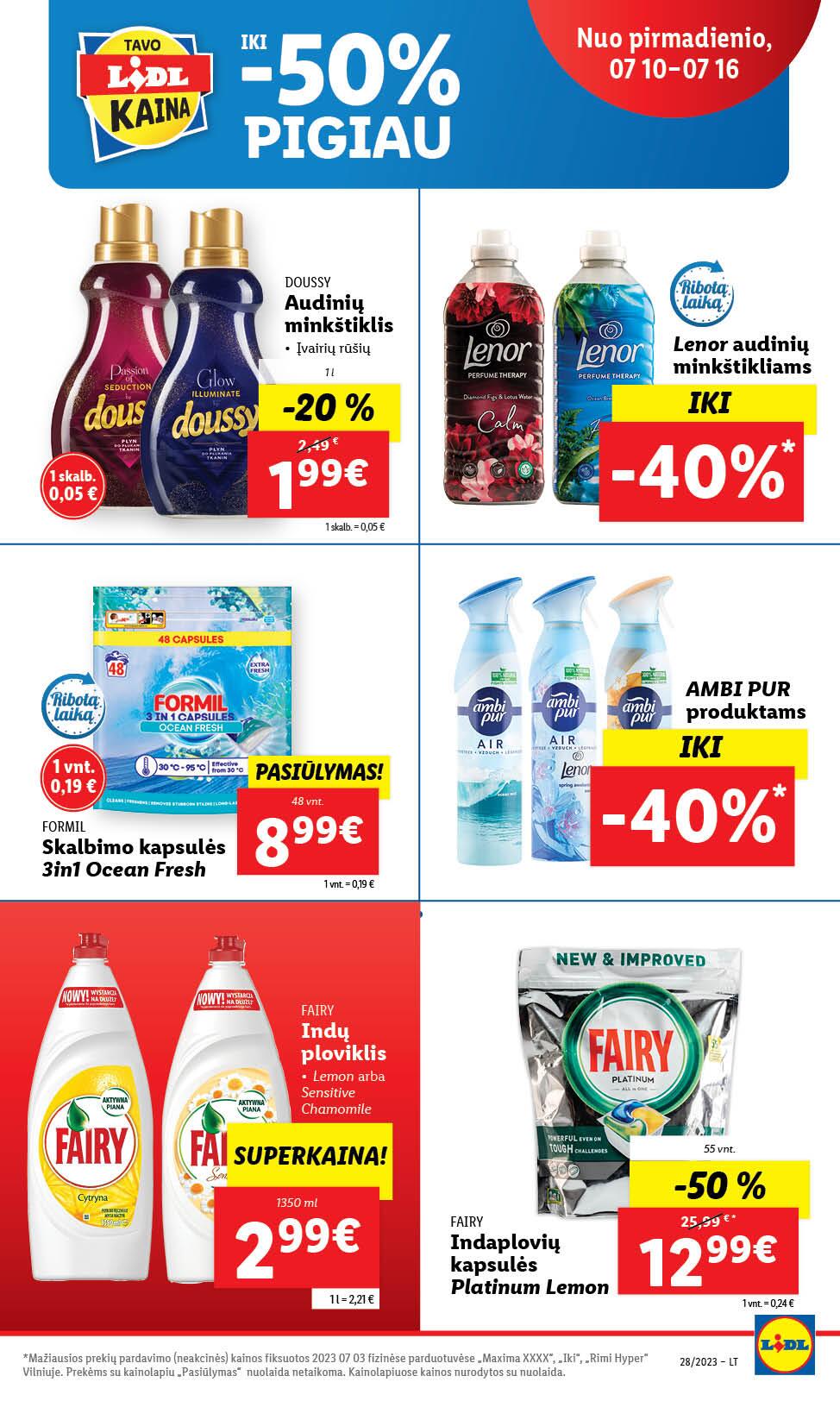 Naujausias LIDL kaininis katalogas 2023.07.10 - 2023.07.16