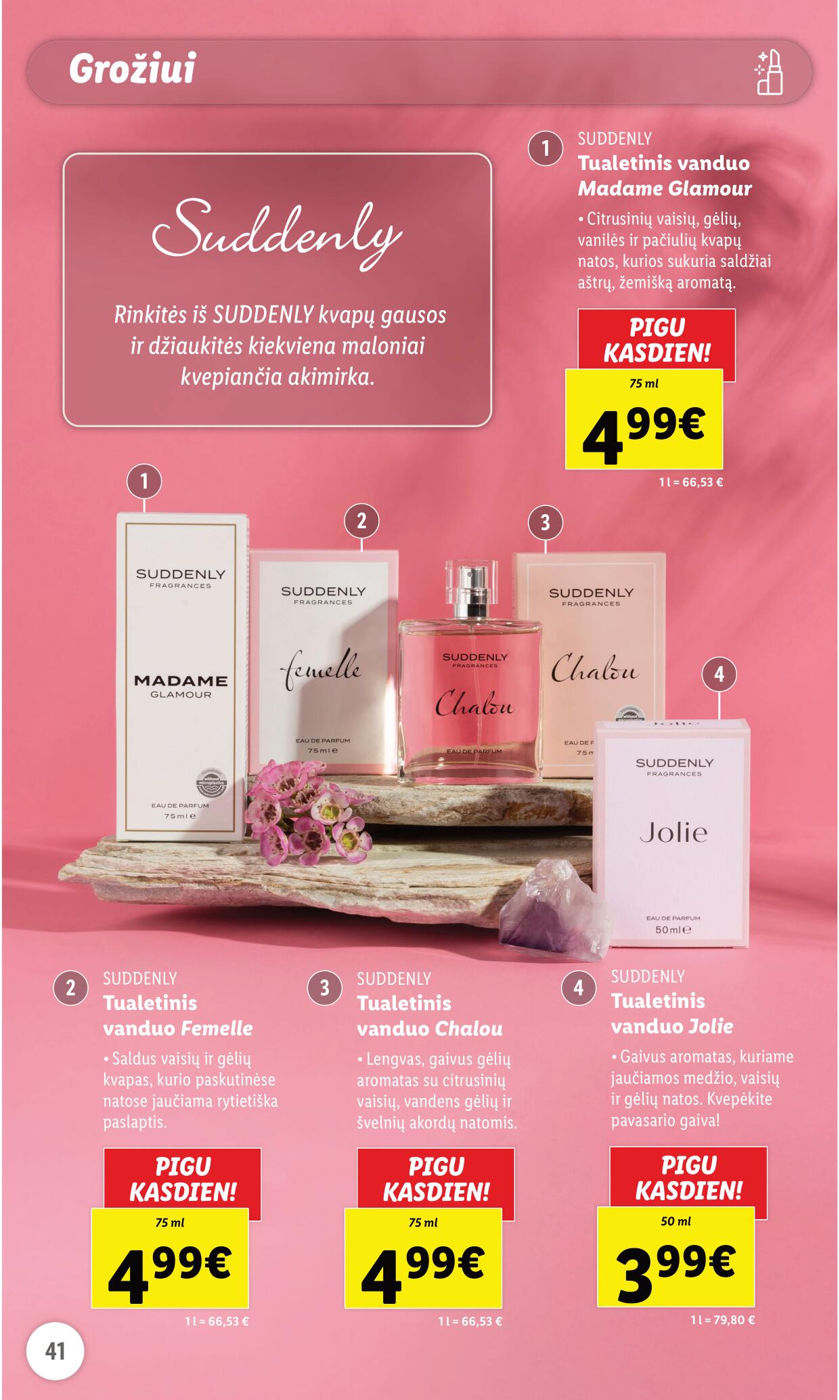 LIDL prekių katalogas "Grožio festivalis" galioja nuo 2023.05.01