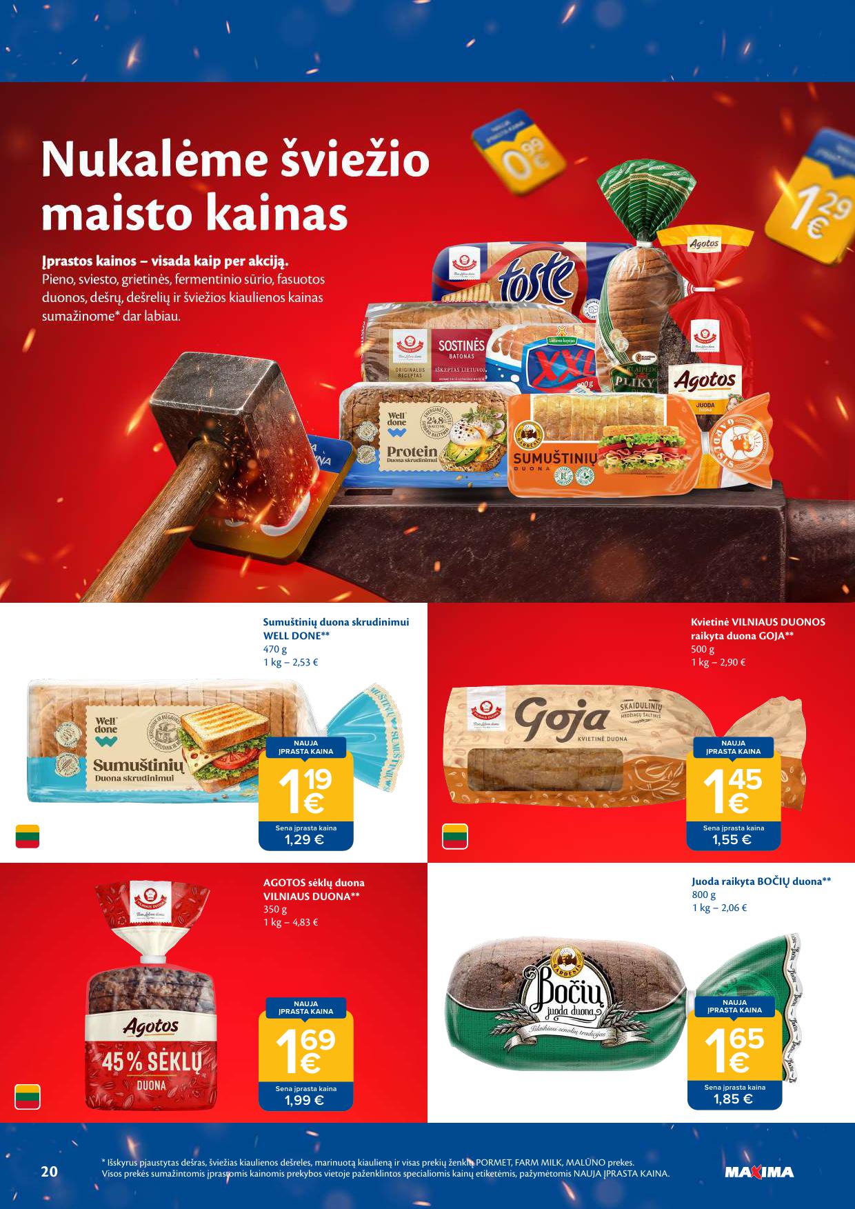 Naujausias MAXIMA kaininis katalogas 2026.08.11 - 2026.08.17