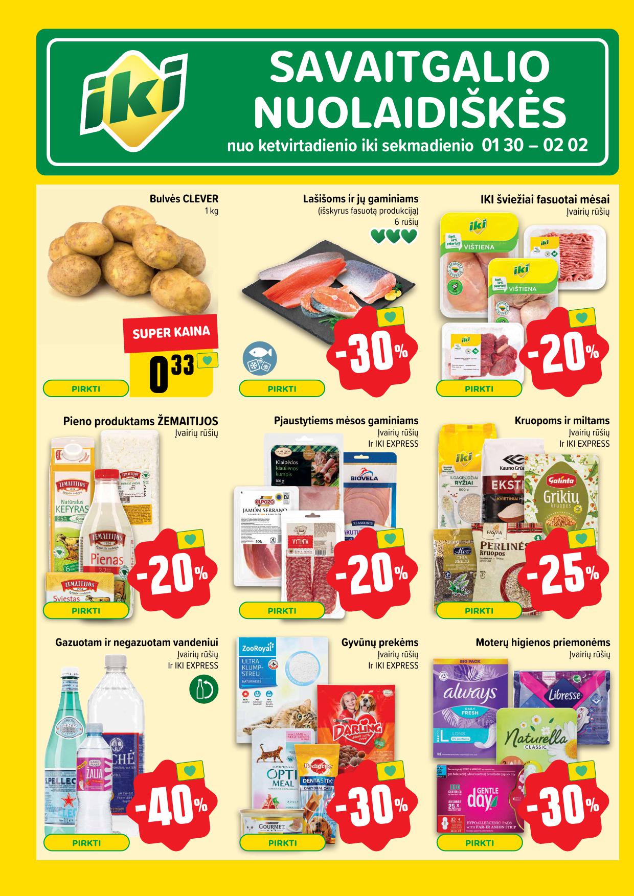 Naujausias IKI kaininis katalogas 2025.01.27 - 2025.02.02