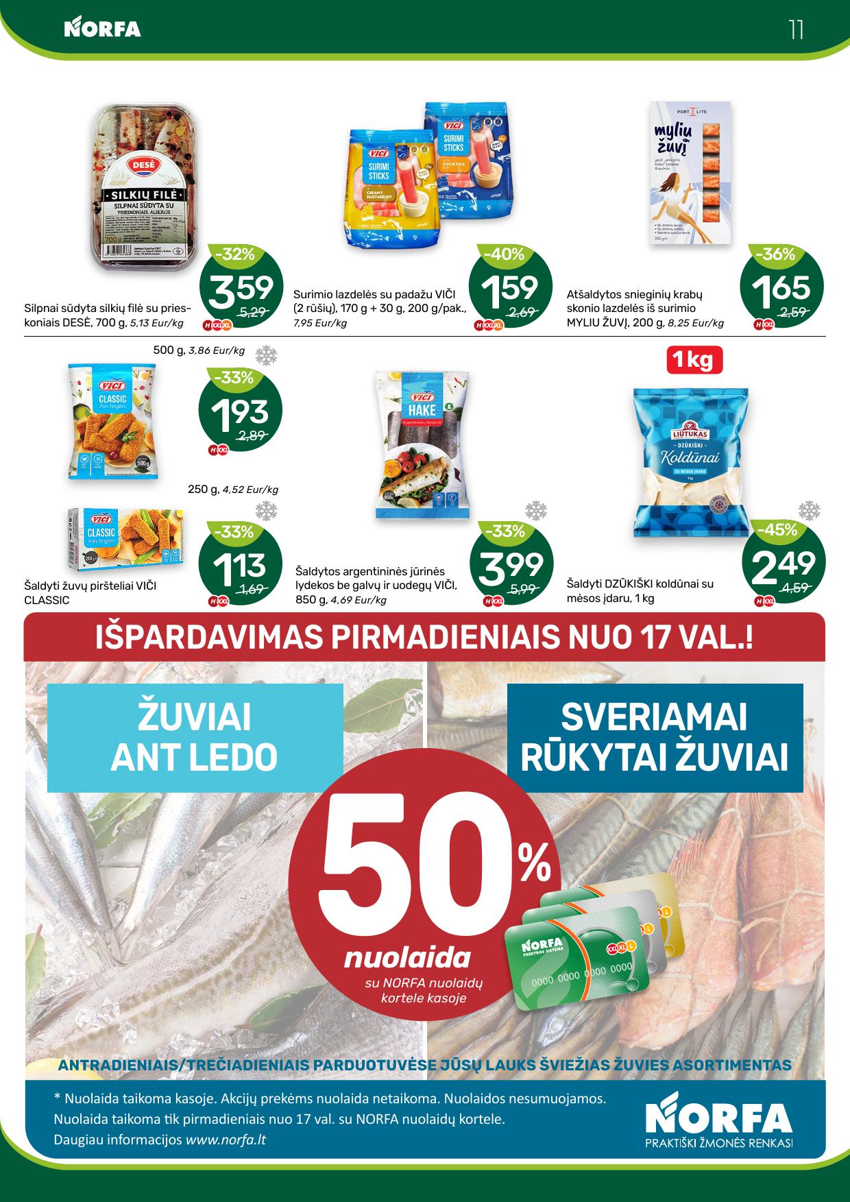 Naujausias NORFA kaininis katalogas 2025.05.01 - 2025.05.14