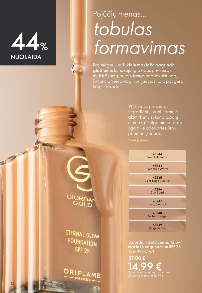 Naujas ORIFLAME katalogas galioja 2026.04.22 - 2026.05.12