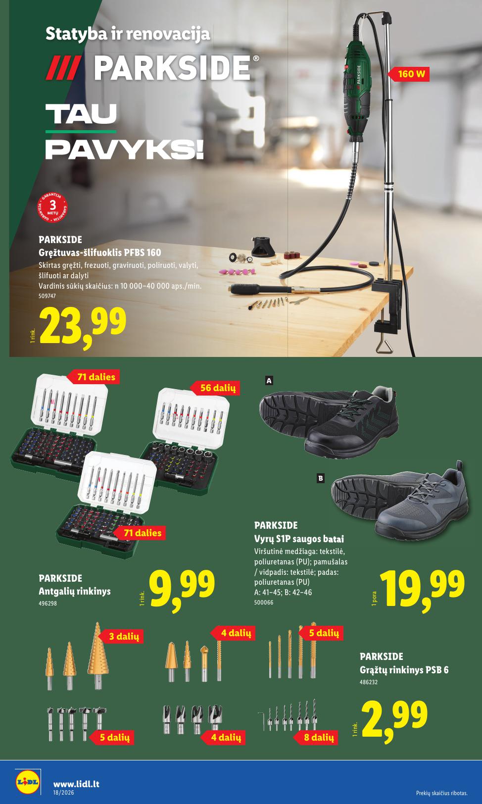 LIDL ne maisto prekių leidinys 2026.04.27 - 2026.05.03