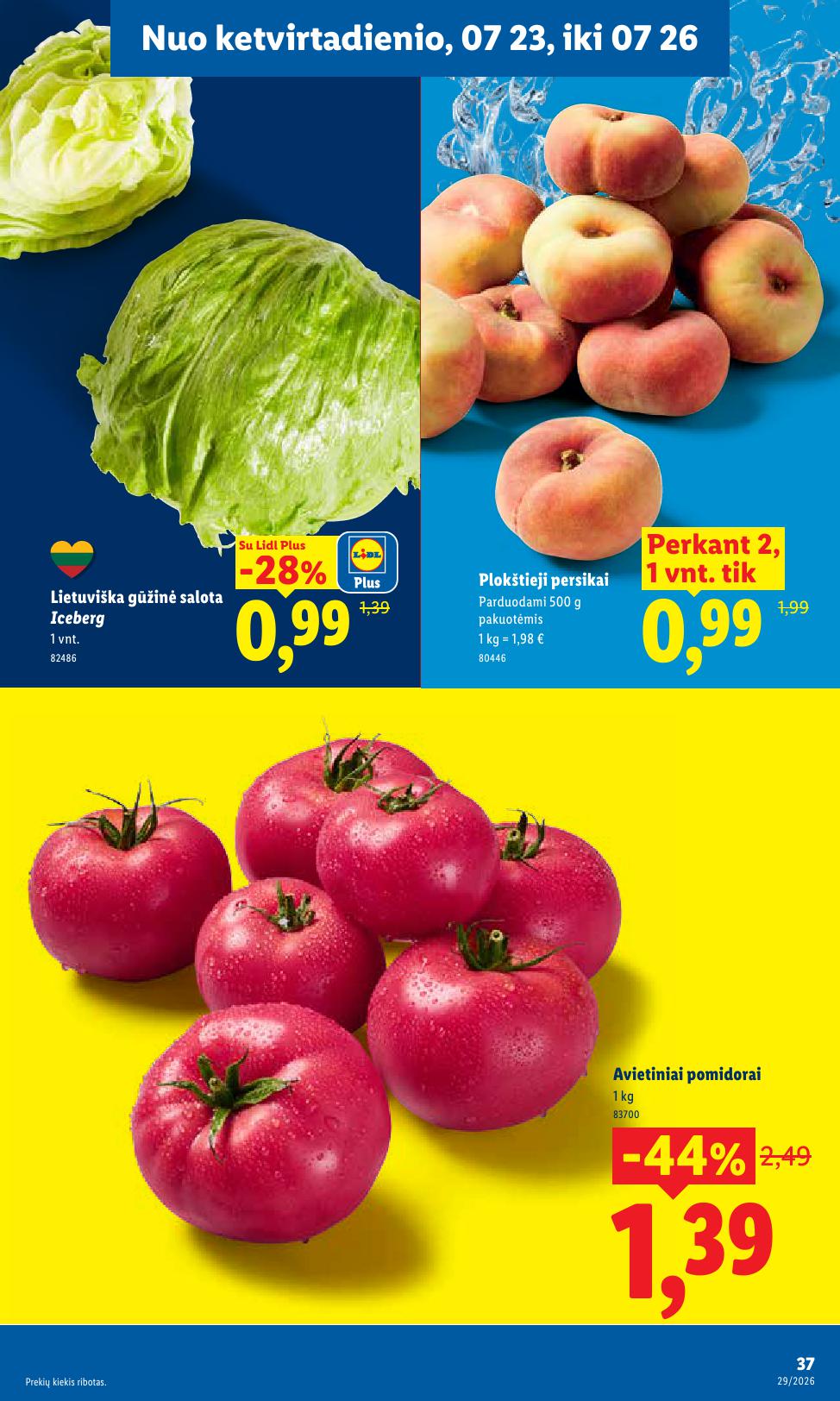 Naujausias LIDL kaininis katalogas 2026.07.20 - 2026.07.26