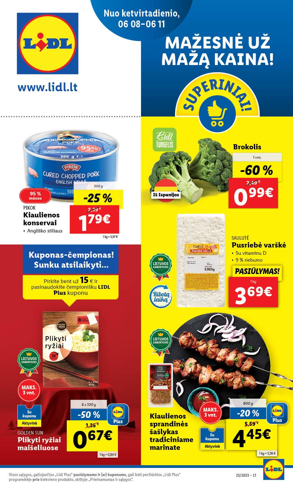 Naujausias LIDL kaininis katalogas 2023.06.05 - 2023.06.11