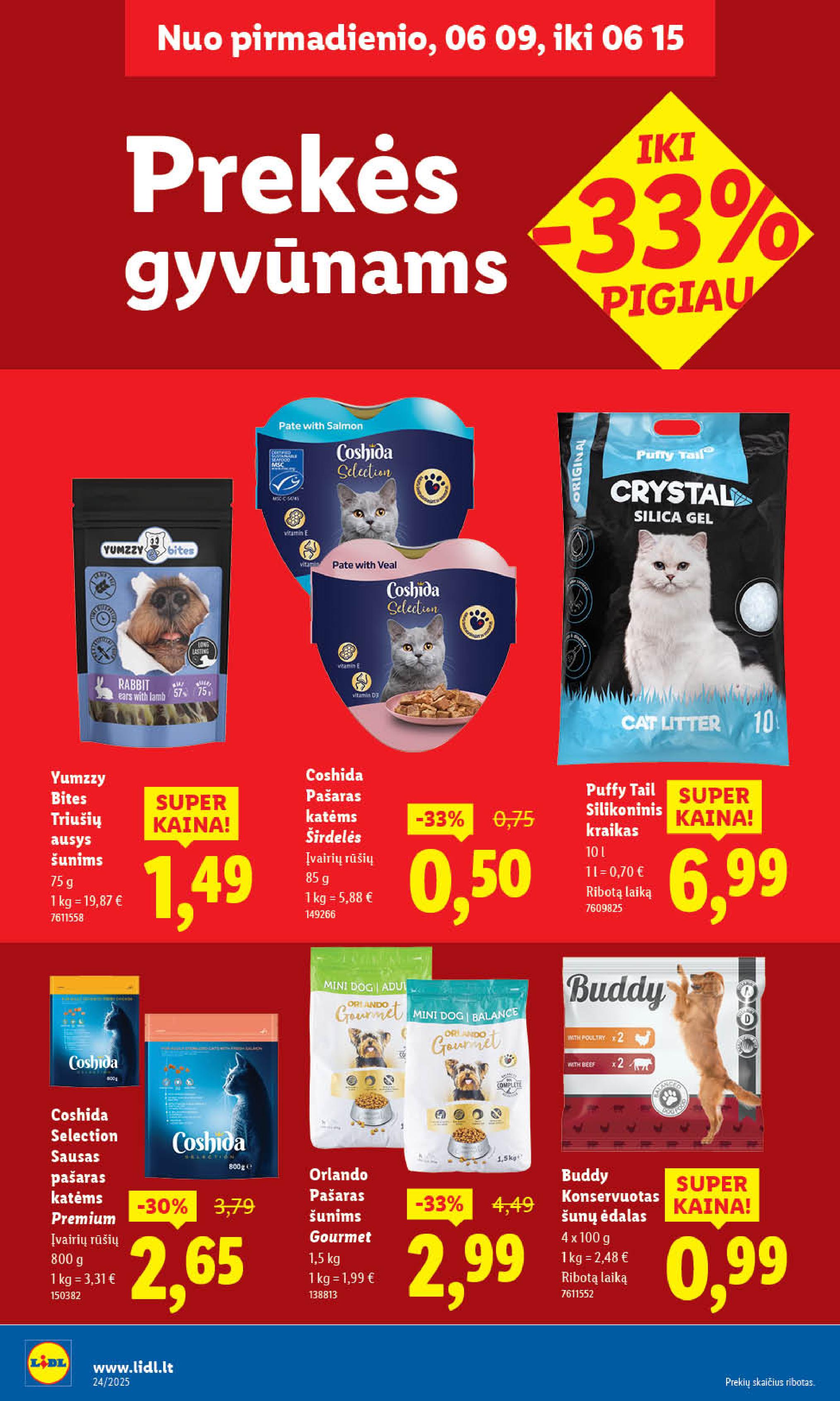 LIDL akcijų ir nuolaidų leidinys 2025.06.09 - 2025.06.15