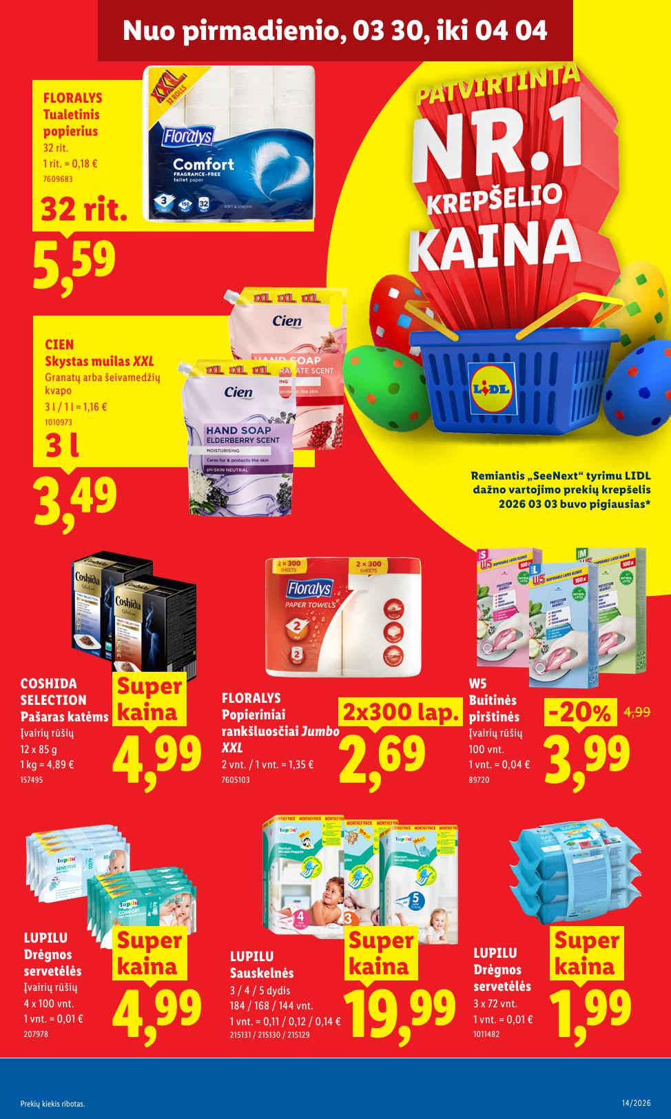 Naujausias LIDL kaininis katalogas 2026.03.30 - 2026.04.04