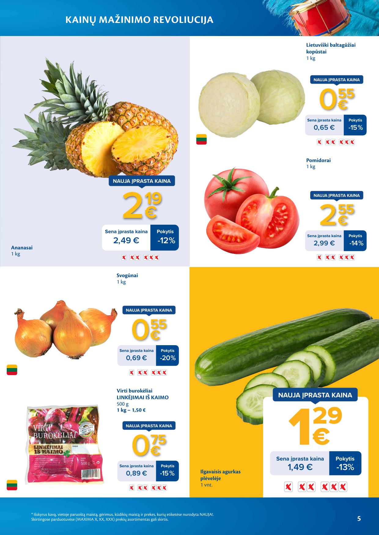 MAXIMA nuolaidų leidinys "Kainų mažinimo revoliucija" 2026.03.03 - 2026.03.09
