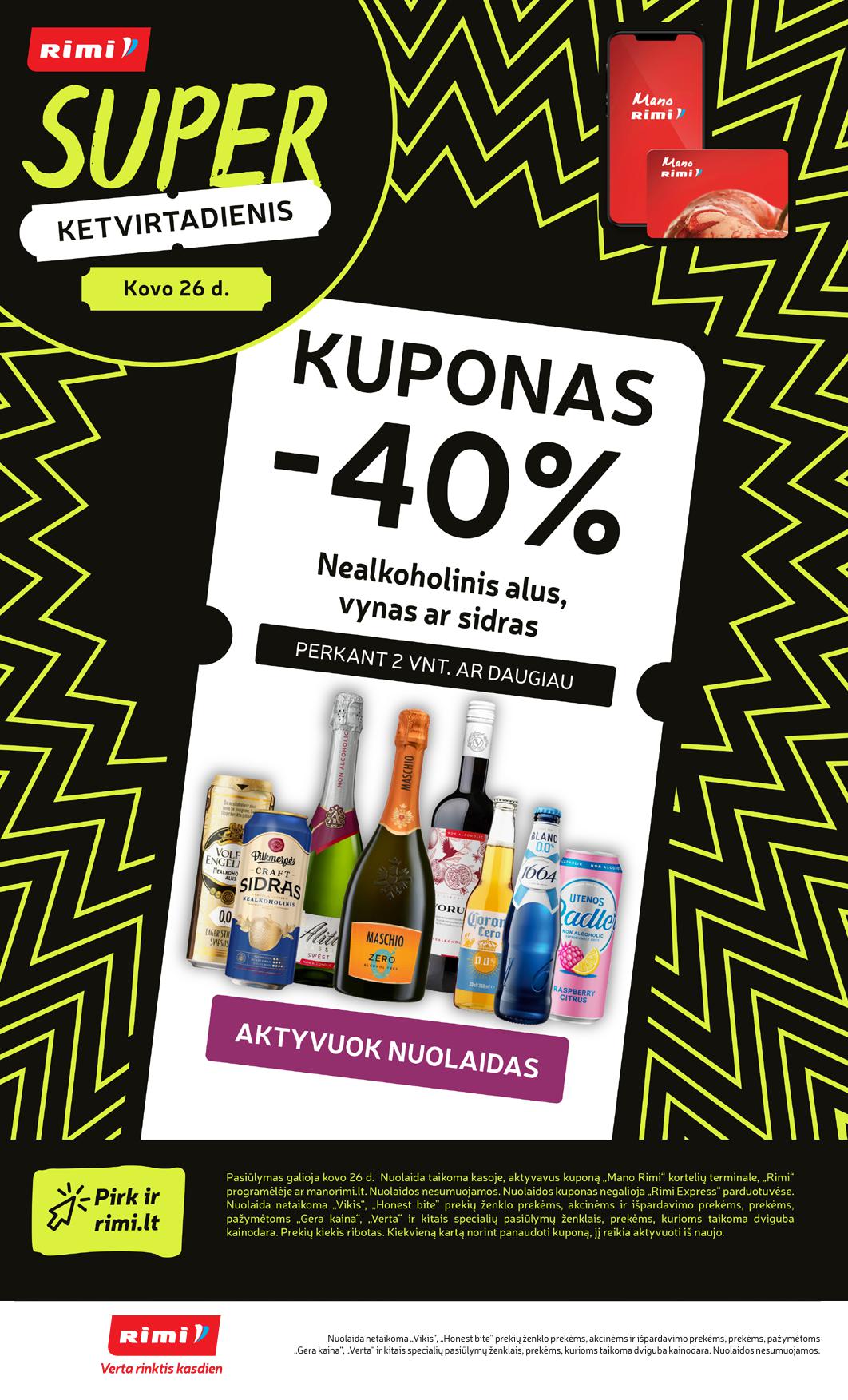 Naujausias RIMI kaininis katalogas 2026.03.24 - 2026.03.30