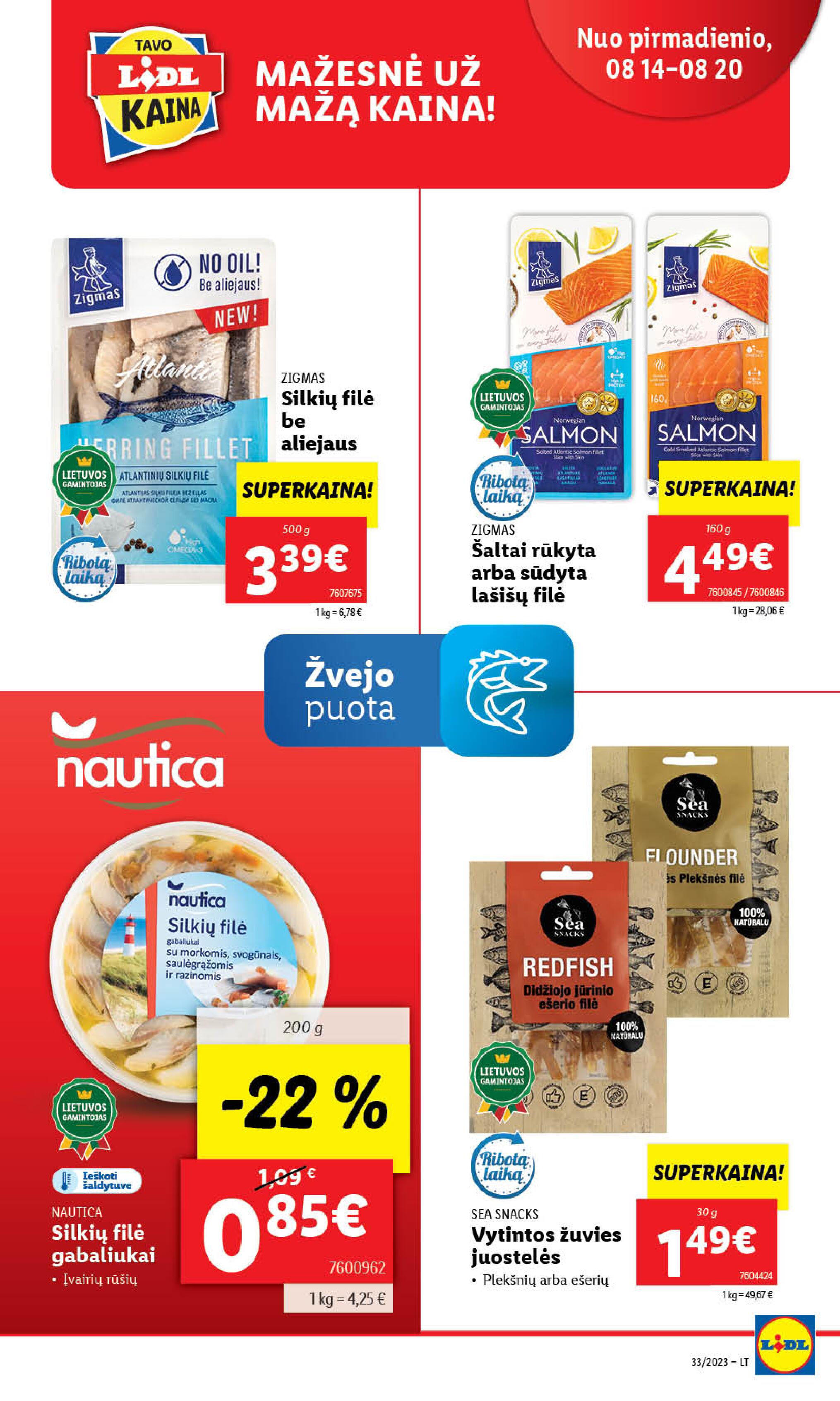 Naujausias LIDL kaininis katalogas 2023.08.14 - 2023.08.20
