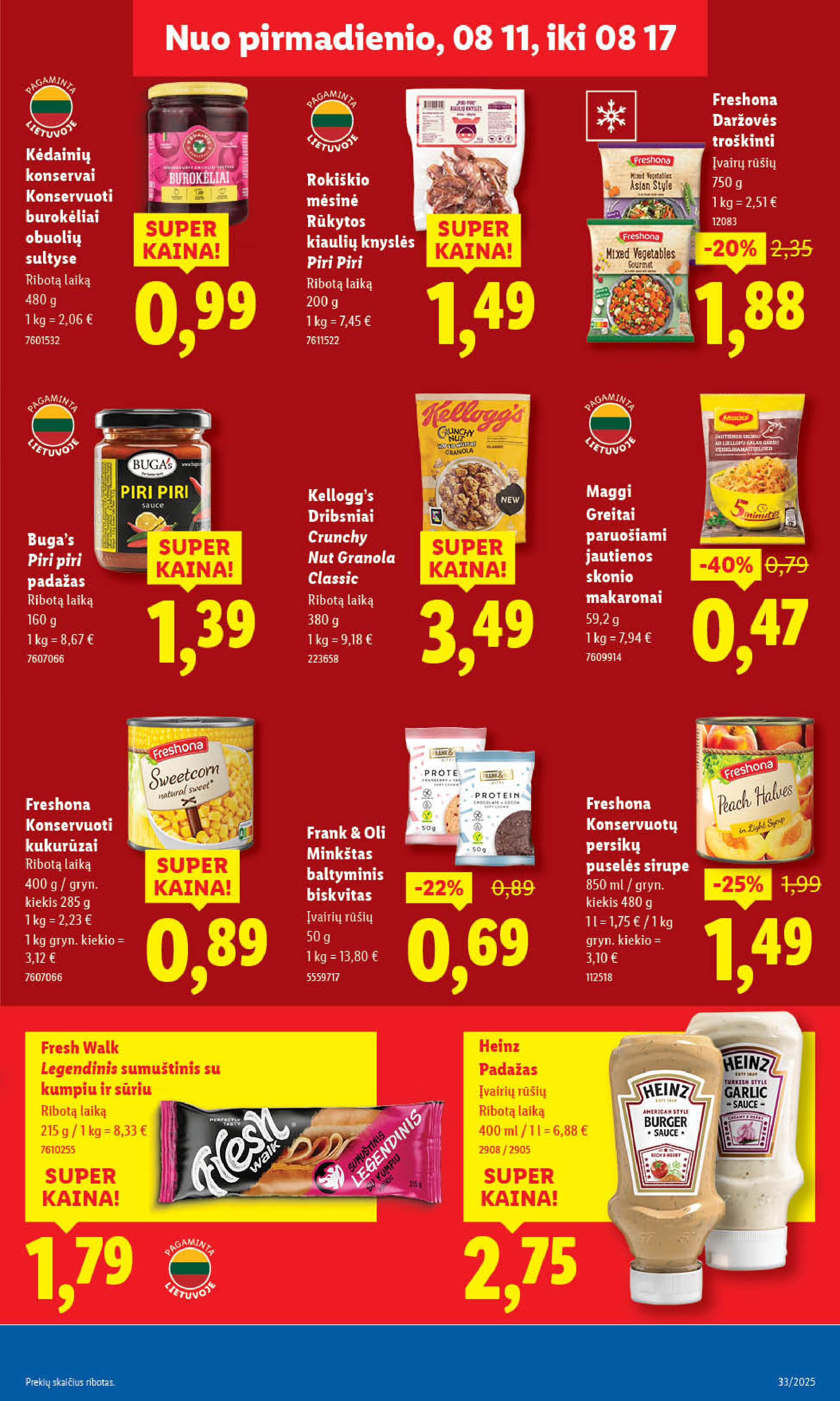 Naujausias LIDL kaininis katalogas 2025.08.11 - 2025.08.17