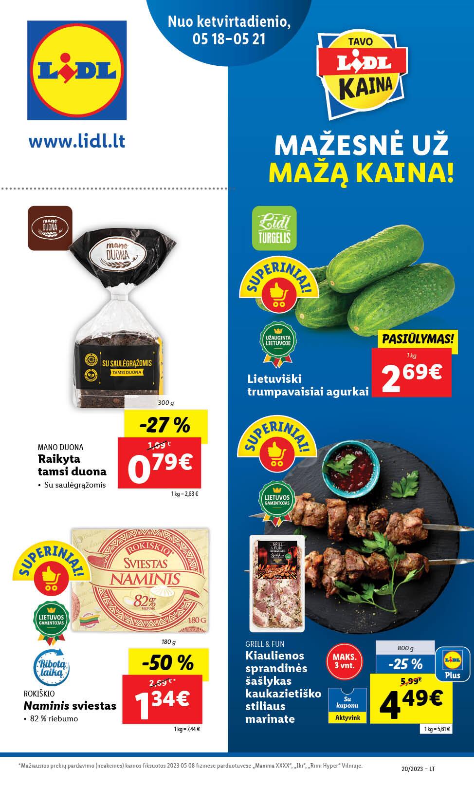 Naujausias LIDL kaininis katalogas 2023.05.15 - 2023.05.21