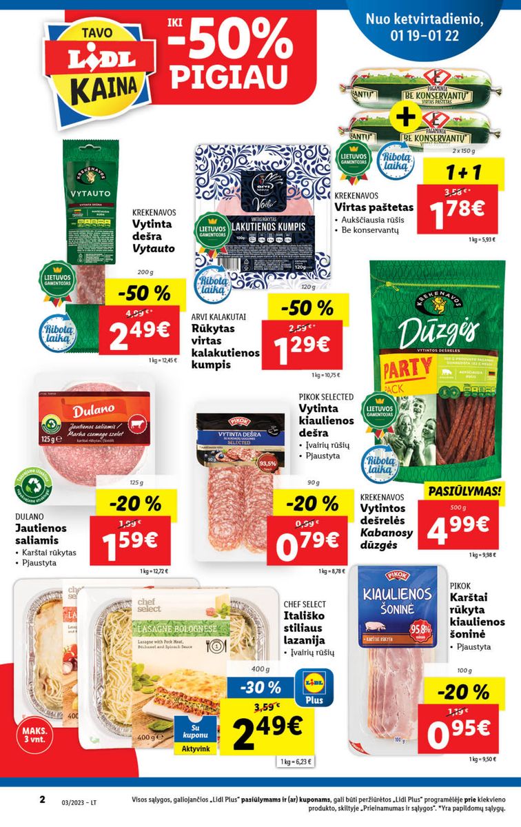 Naujausias LIDL kaininis katalogas 2023.01.16 - 2023.01.22