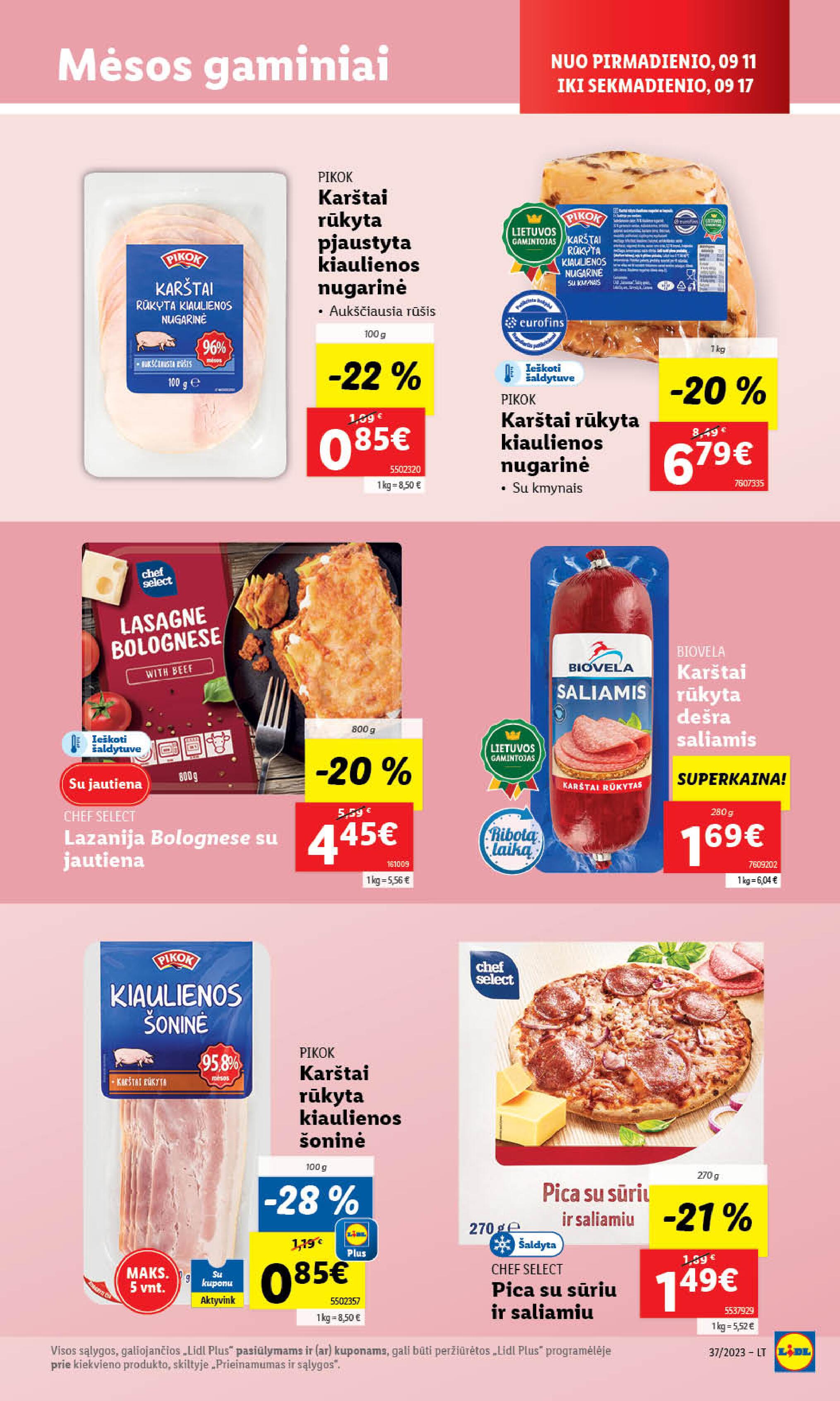 Naujausias LIDL kaininis katalogas 2023.09.11 - 2023.09.17