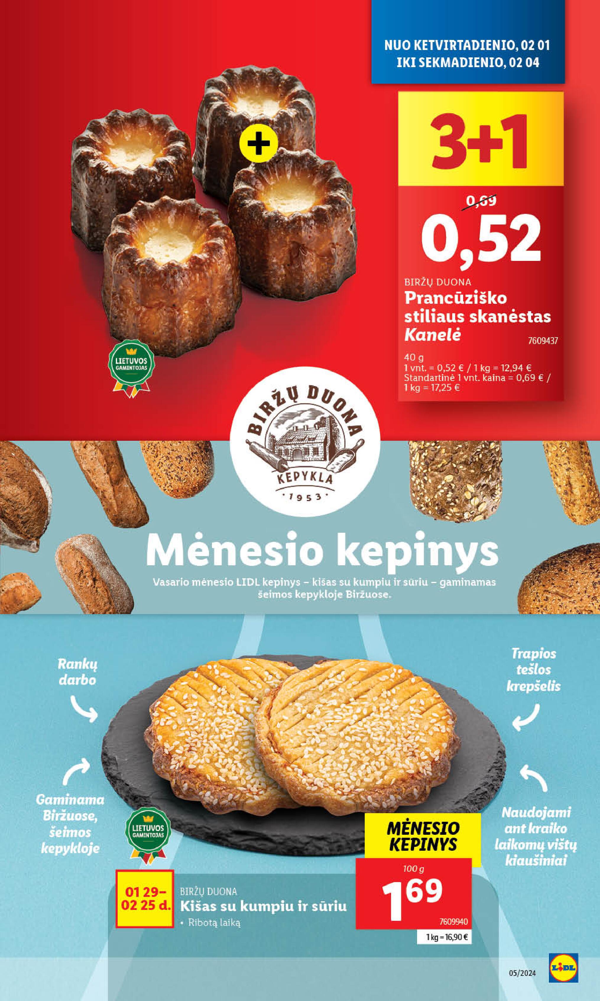 Naujausias LIDL kaininis katalogas 2024.01.29 - 2024.02.04