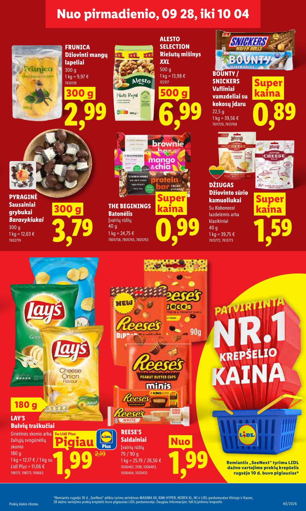 Naujausias LIDL kaininis katalogas 2026.09.28 - 2026.10.04