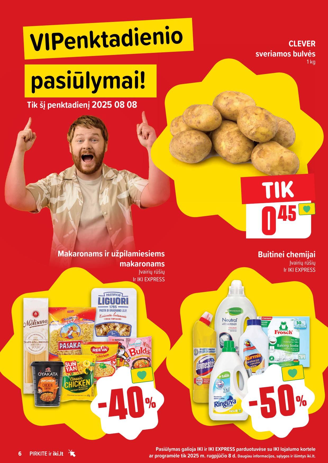 Naujausias IKI kaininis katalogas 2025.08.04 - 2025.08.10