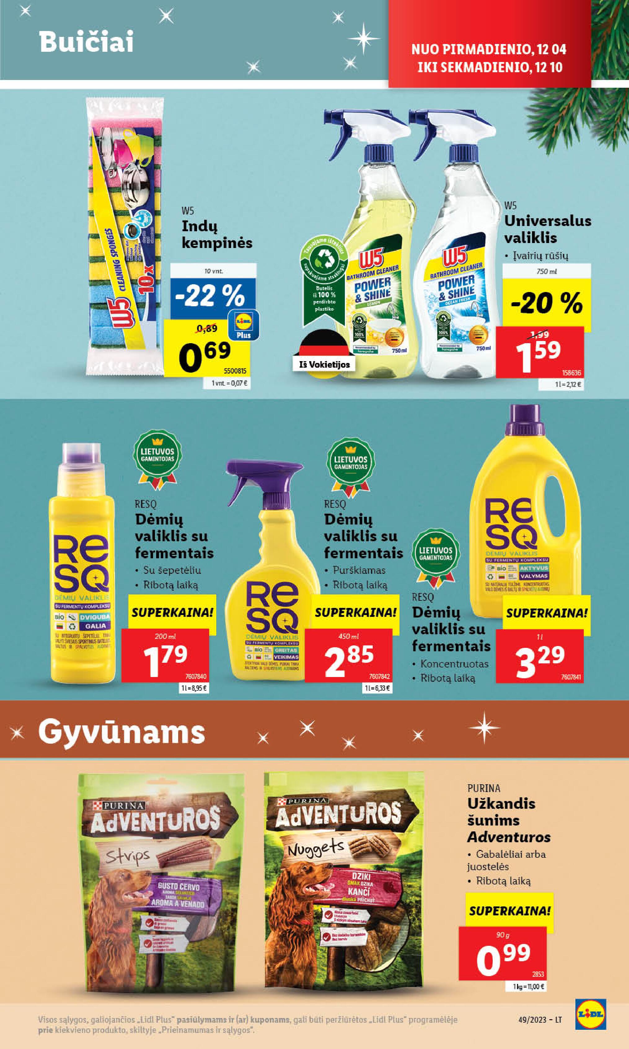 Naujausias LIDL kaininis katalogas 2023.12.04 - 2023.12.10