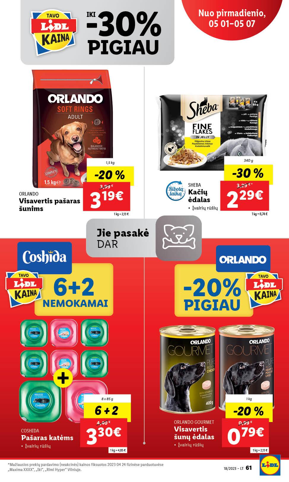 Naujausias LIDL kaininis katalogas 2023.05.01 - 2023.05.07