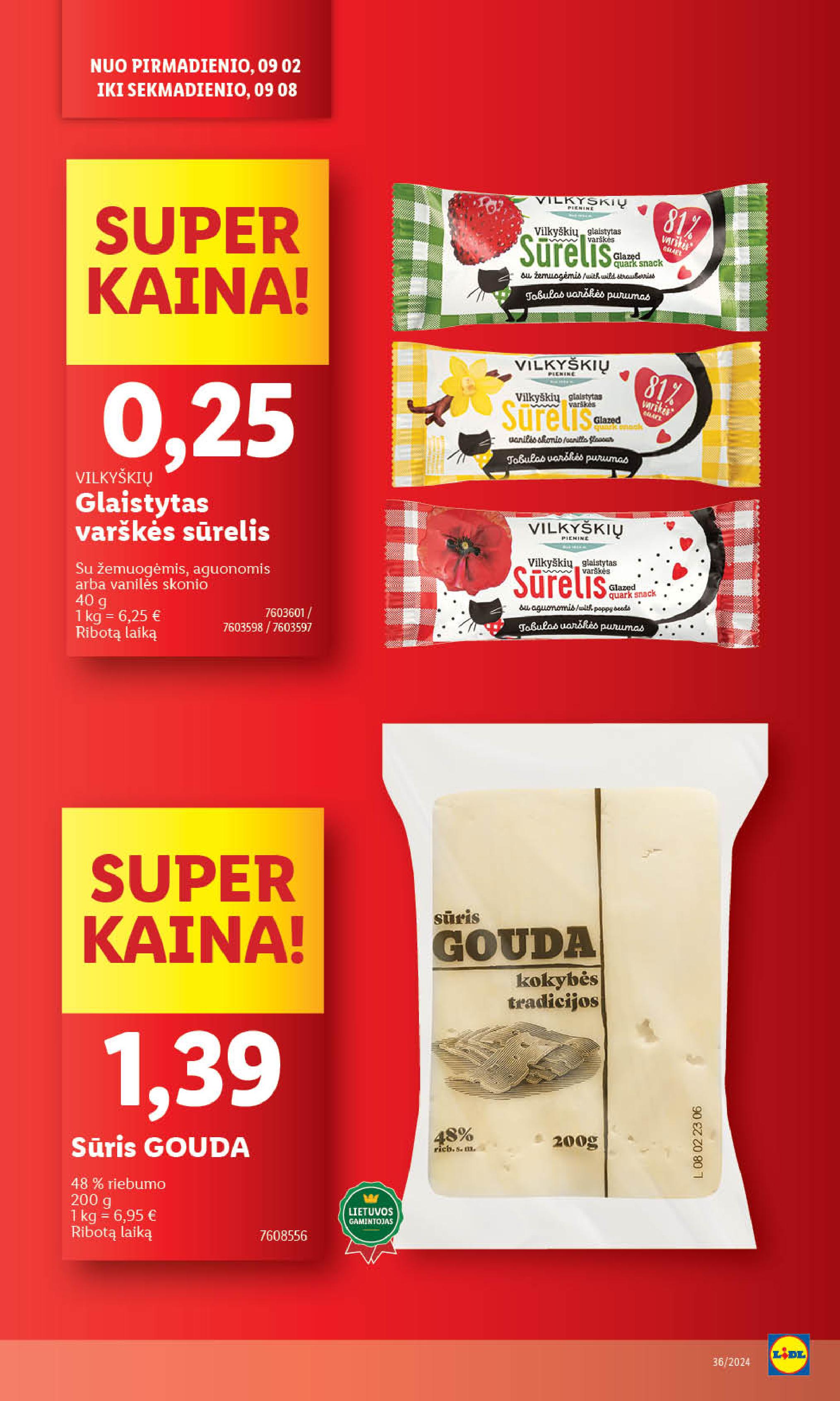 Naujausias LIDL kaininis katalogas 2024.09.02 - 2024.09.08