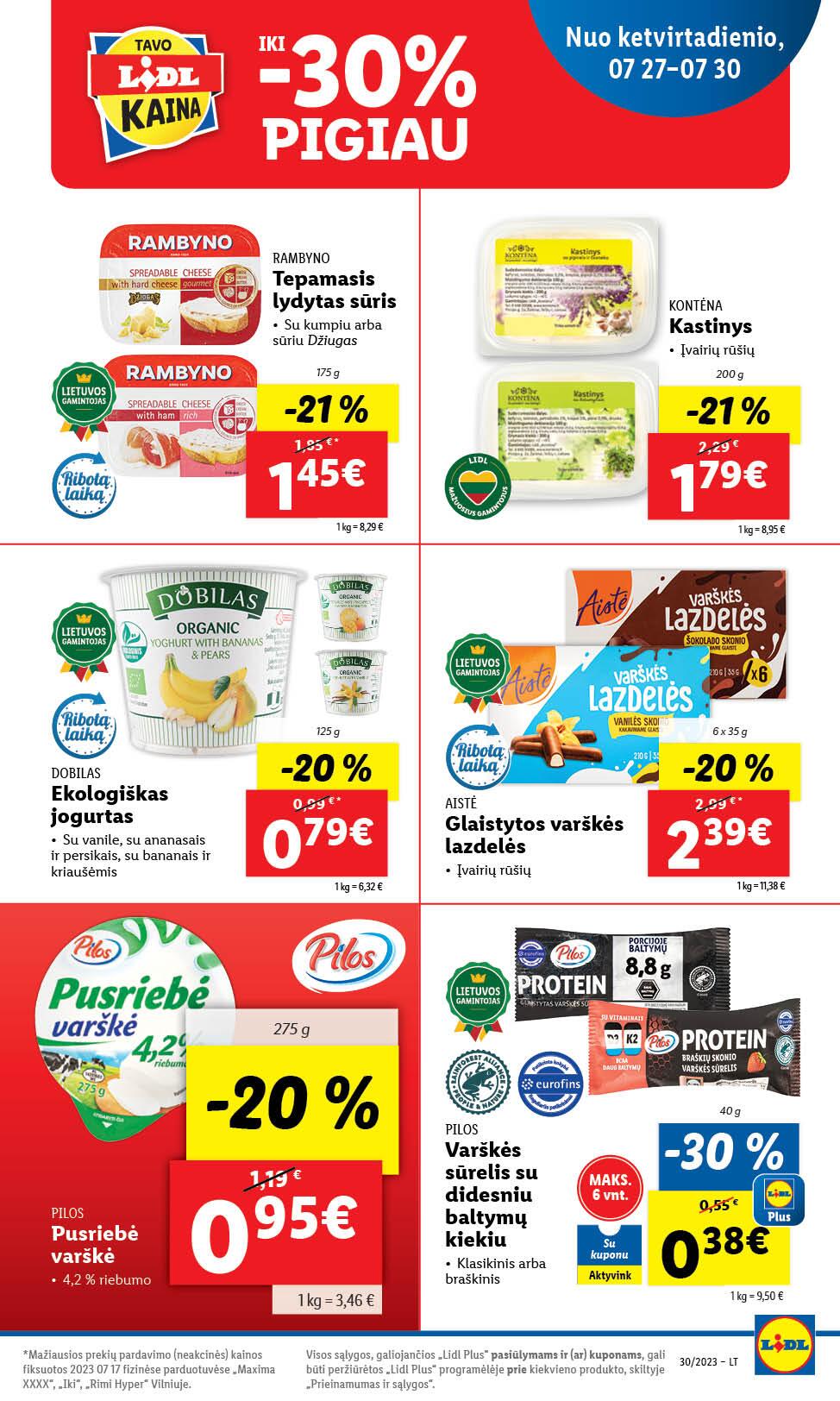 Naujausias LIDL kaininis katalogas 2023.07.24 - 2023.07.30