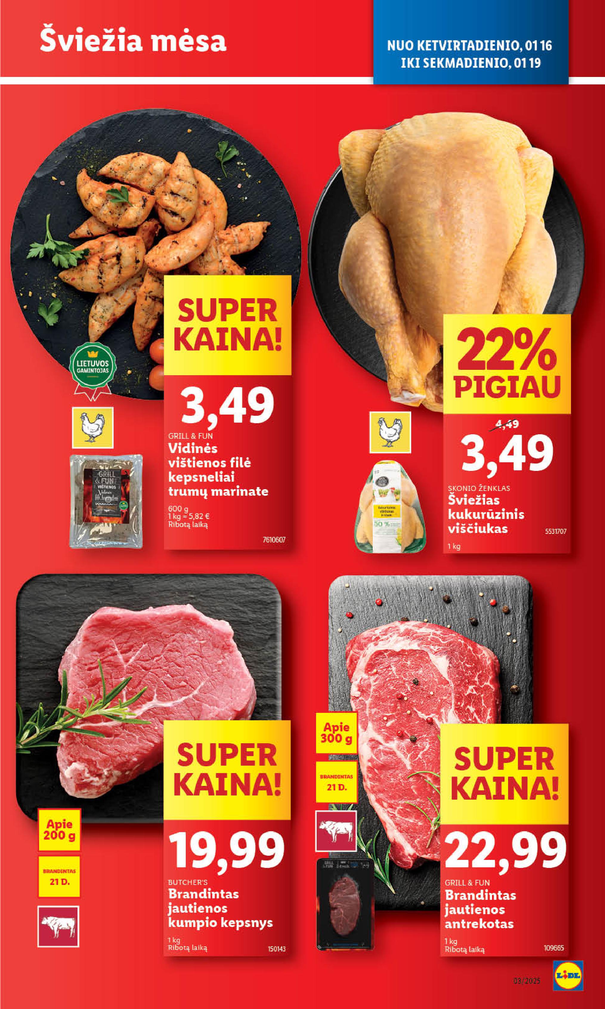 Naujausias LIDL kaininis katalogas 2025.01.13 - 2025.01.19