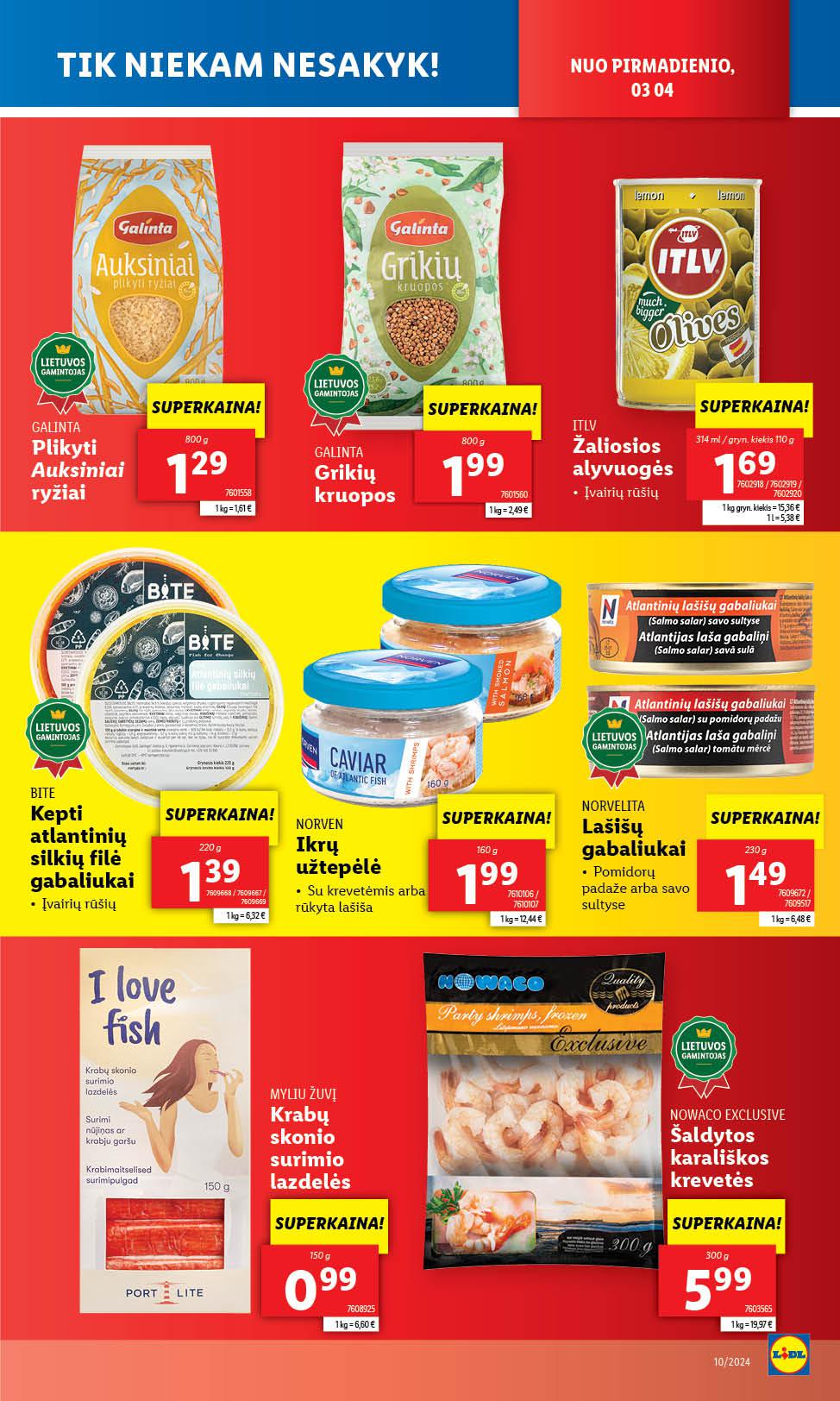Naujausias LIDL kaininis katalogas 2024.03.04 - 2024.03.10