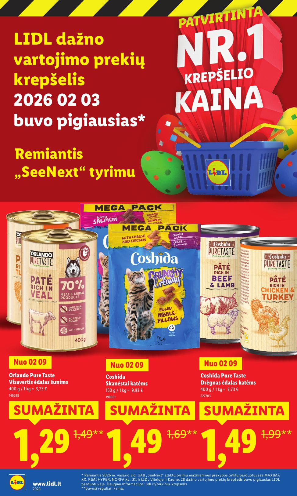 LIDL katalogas "Didysis kainų mažinimas"