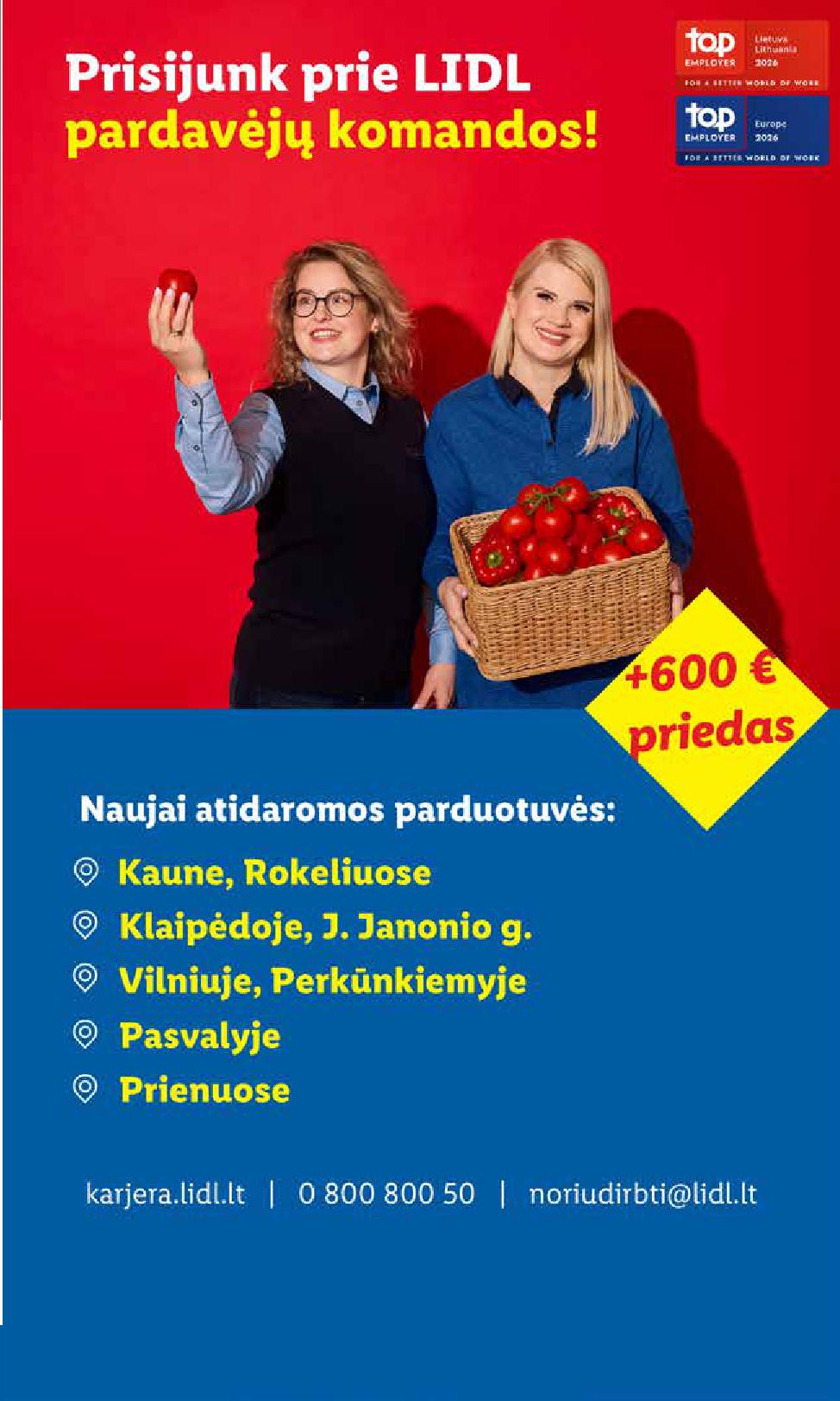 Naujausias LIDL kaininis katalogas 2026.08.03 - 2026.08.09