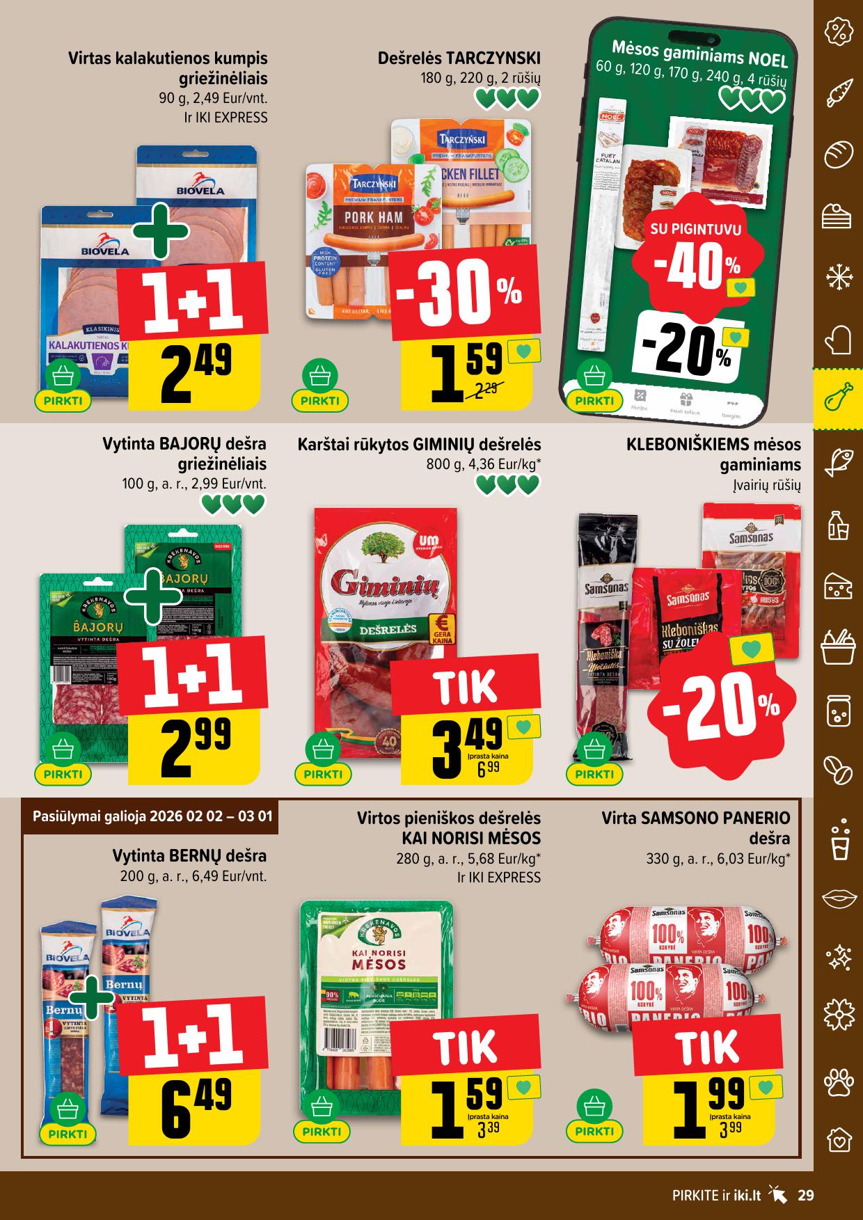 Naujausias IKI kaininis katalogas 2026.02.16 - 2026.02.22