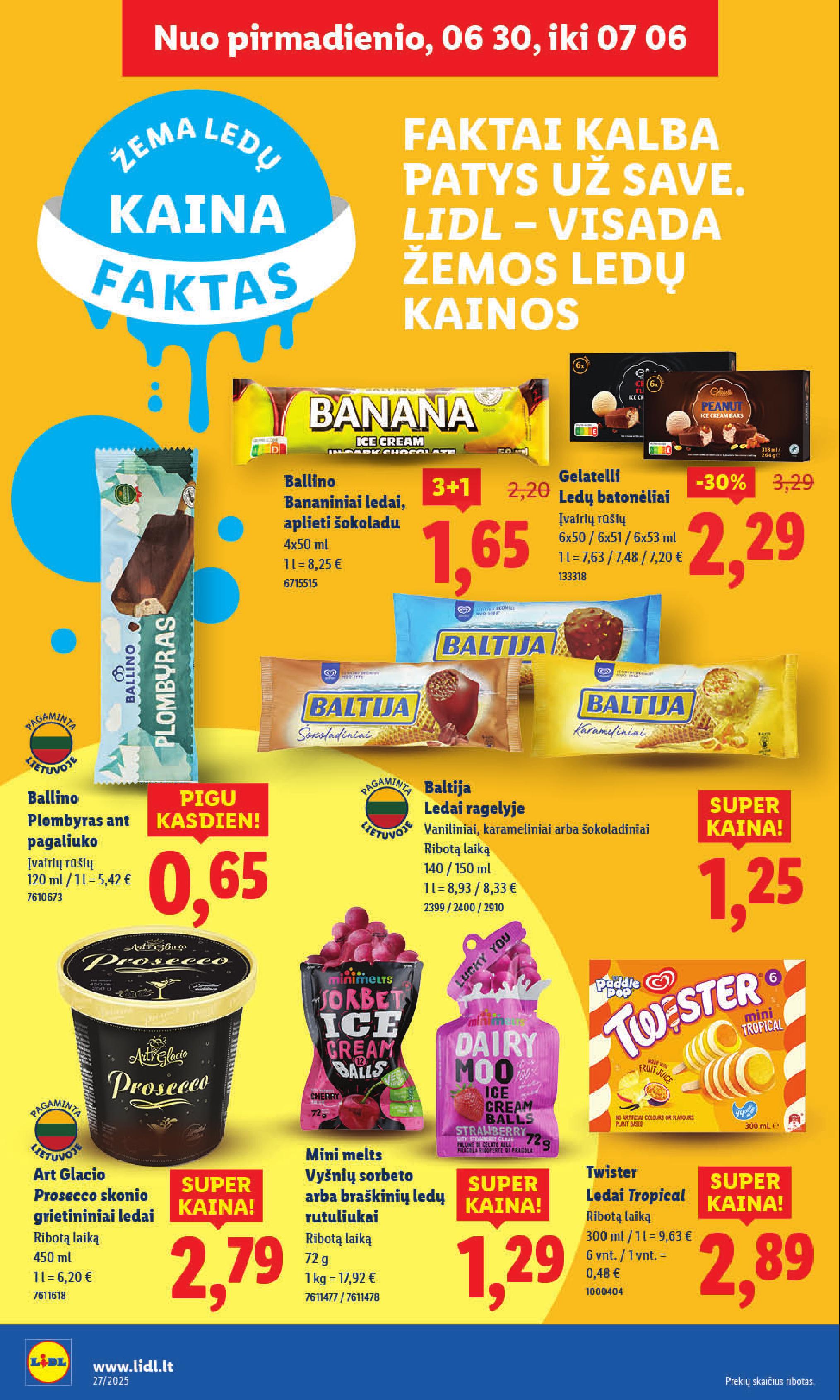 Naujausias LIDL kaininis katalogas 2025.06.30 - 2025.07.06