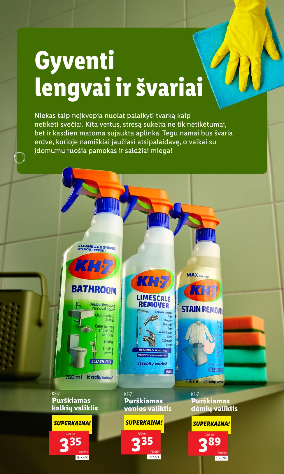 LIDL katalogas "Švaros festivalis" galioja nuo kovo 3