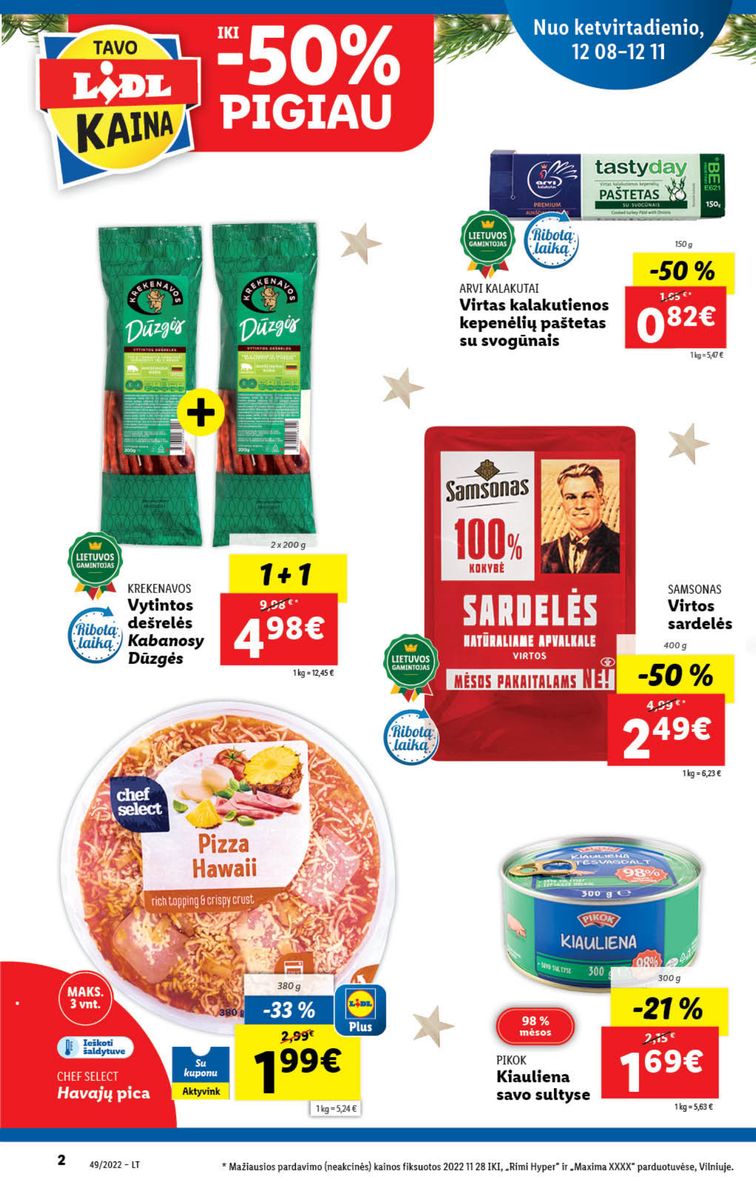 Naujausias LIDL kaininis katalogas 2022.12.05 - 2022.12.11