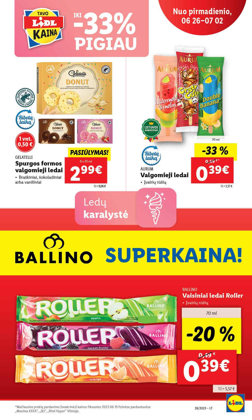 Naujausias LIDL kaininis katalogas 2023.06.26 - 2023.07.02