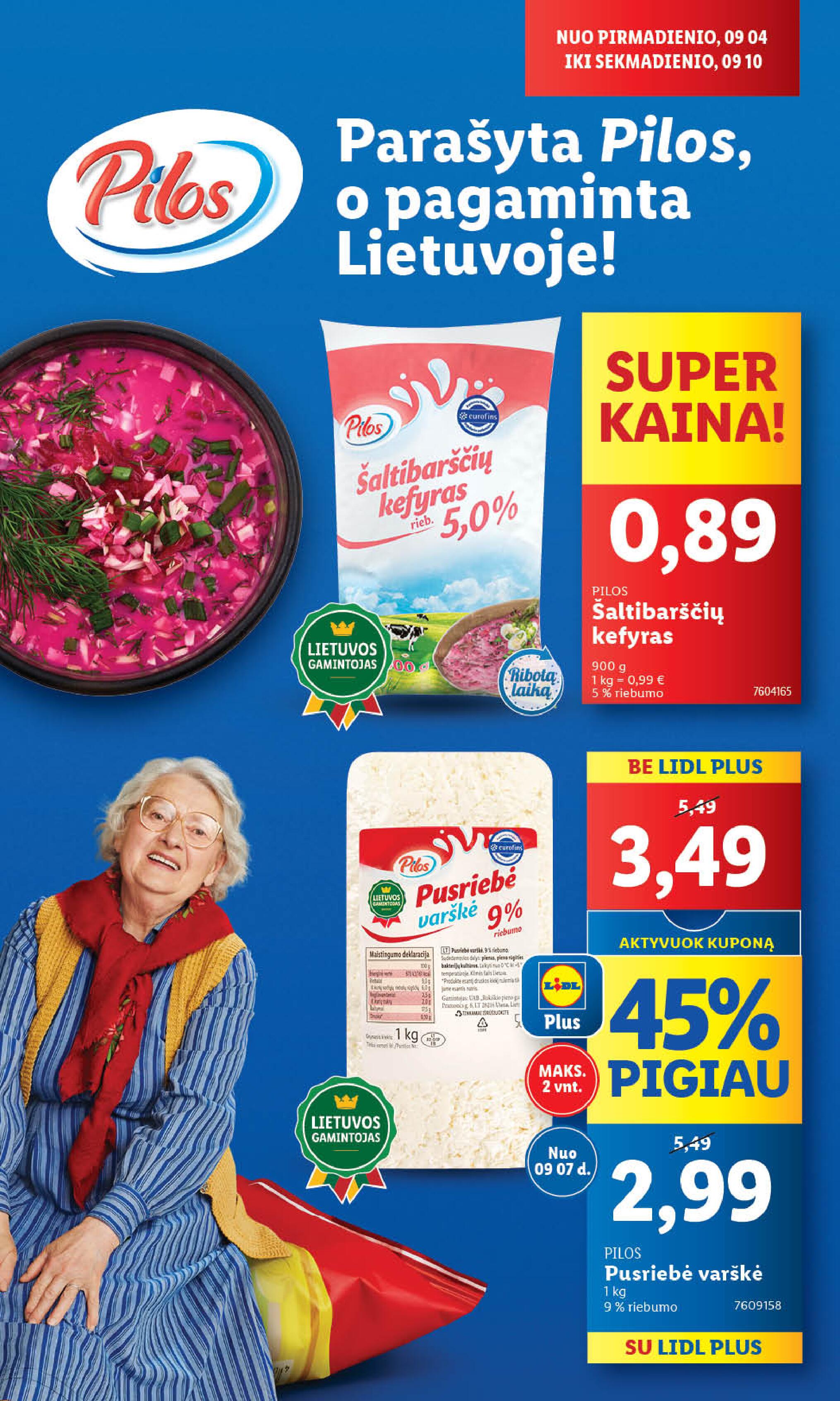 Naujausias LIDL kaininis katalogas 2023.09.04 - 2023.09.10