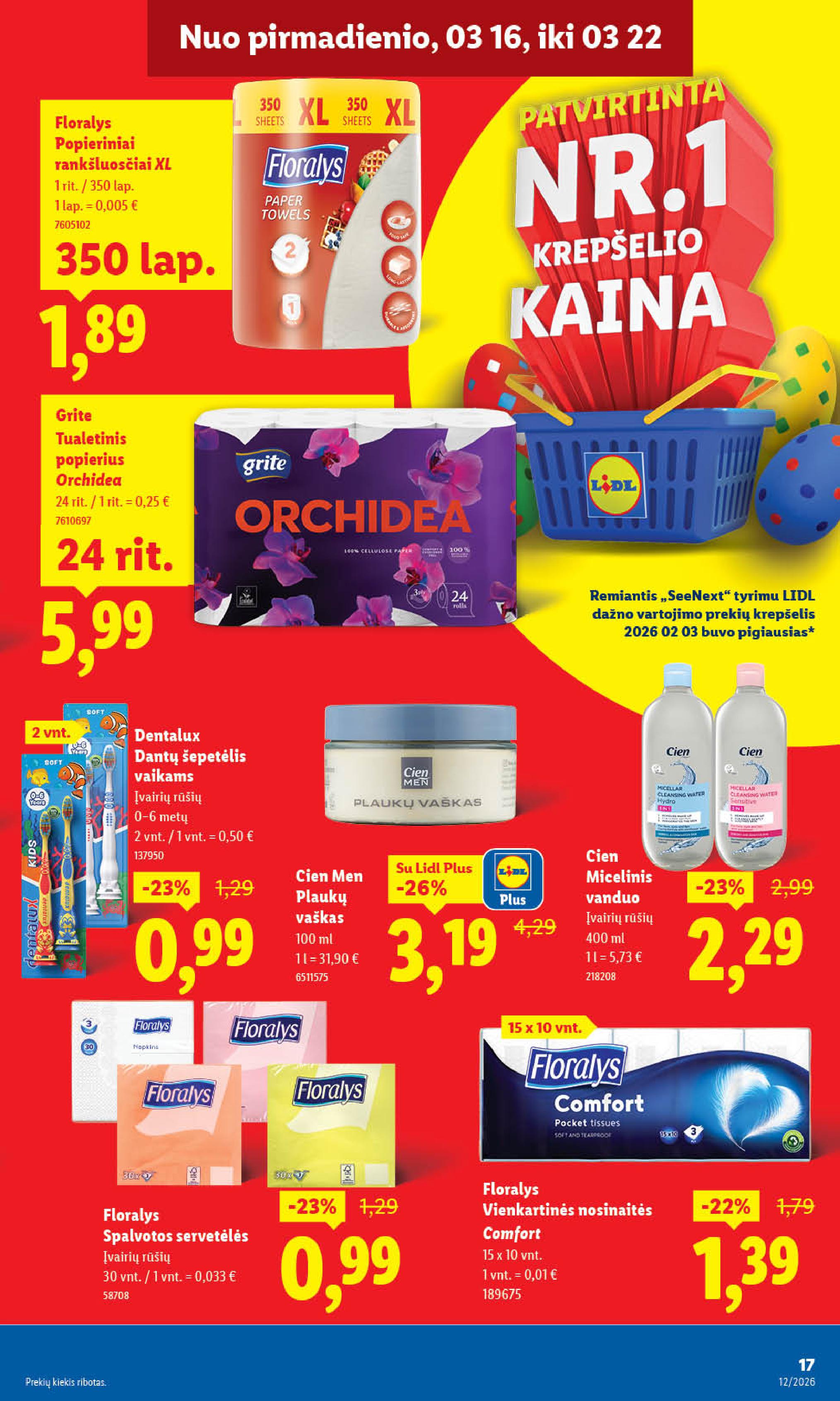 Naujausias LIDL kaininis katalogas 2026.03.16 - 2026.03.22