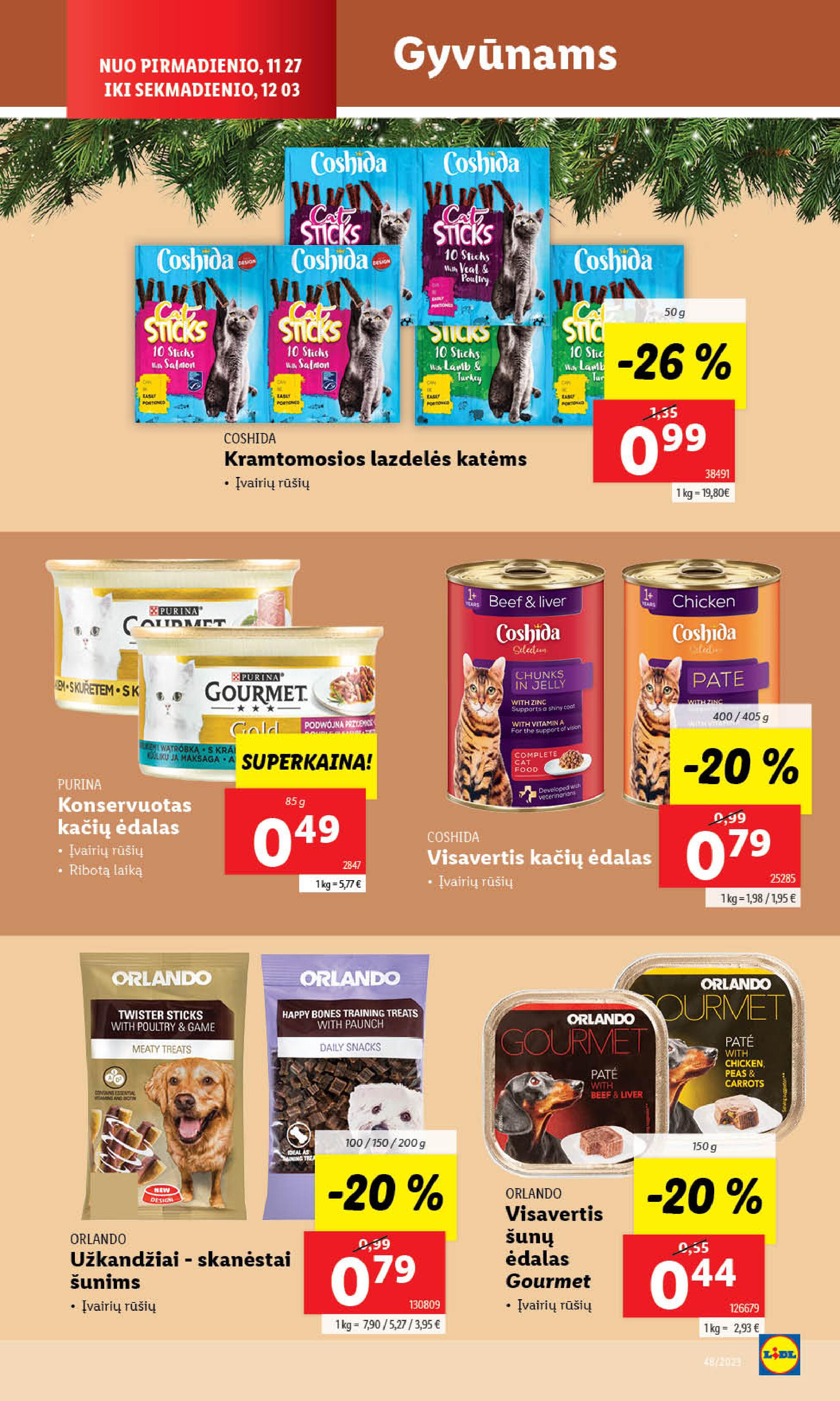 LIDL maisto prekių leidinukas nuo ketvirtadienio 11.30 - 12.03