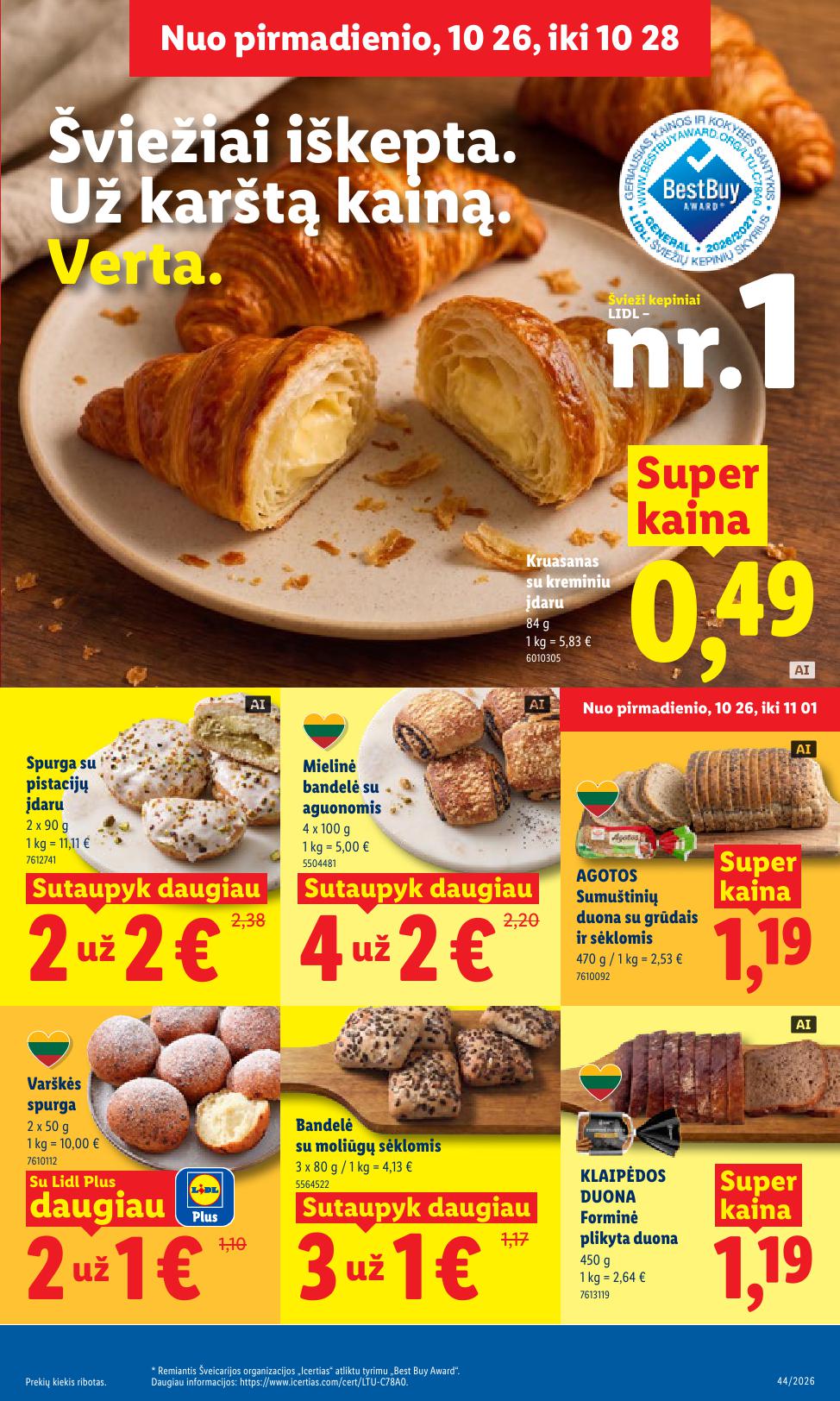 Naujas LIDL leidinys nuo 2026.10.26 iki 2026.11.01