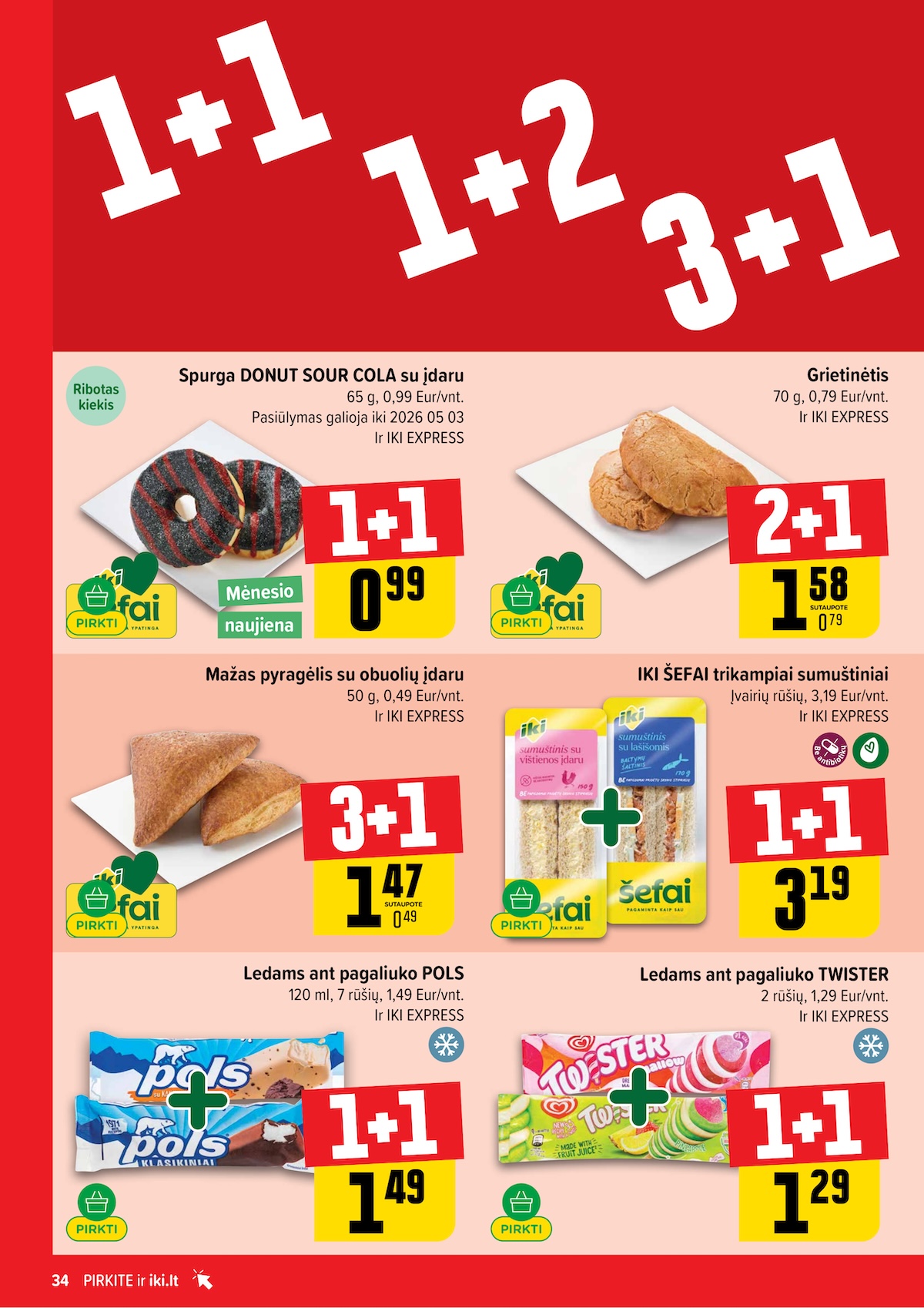 IKI SAVAITĖLĖ akcijų ir nuolaidų leidinys Nr.17 2026.04.20 - 2026.04.26