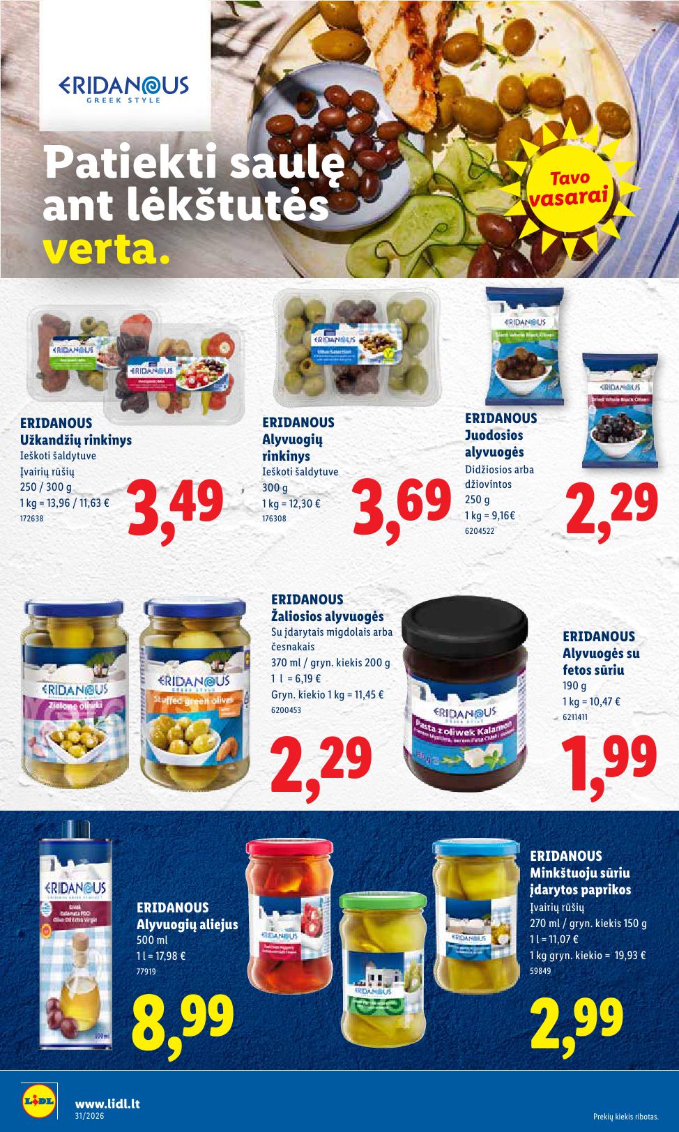 Naujausias LIDL kaininis katalogas 2026.07.27 - 2026.08.02