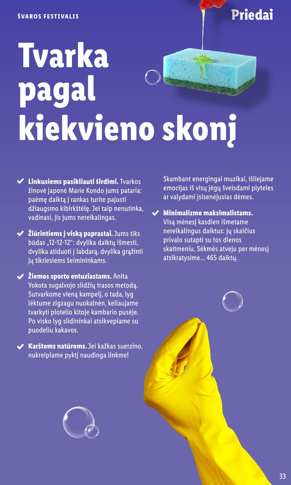 LIDL katalogas "Švaros festivalis" galioja nuo kovo 3