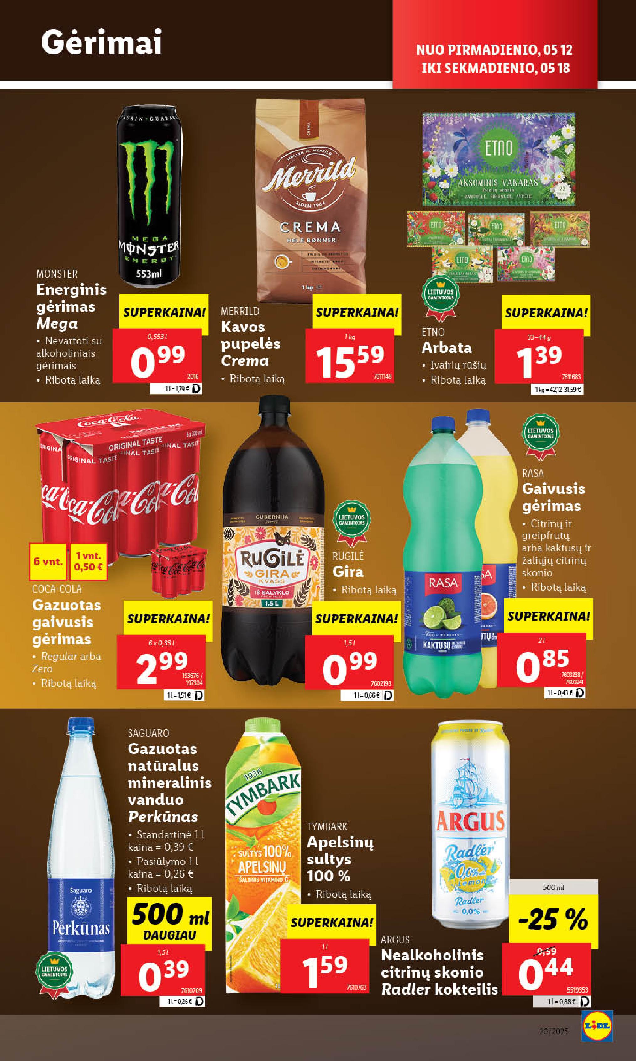Naujausias LIDL kaininis katalogas 2025.05.12 - 2025.05.18