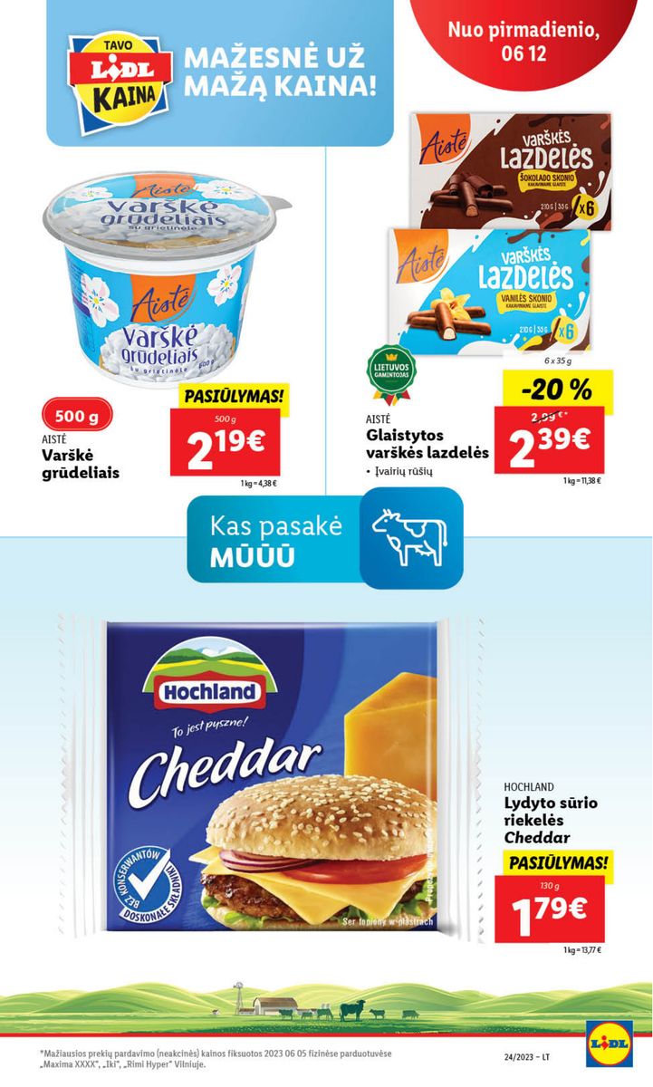 Naujausias LIDL kaininis katalogas 2023.06.12 - 2023.06.18