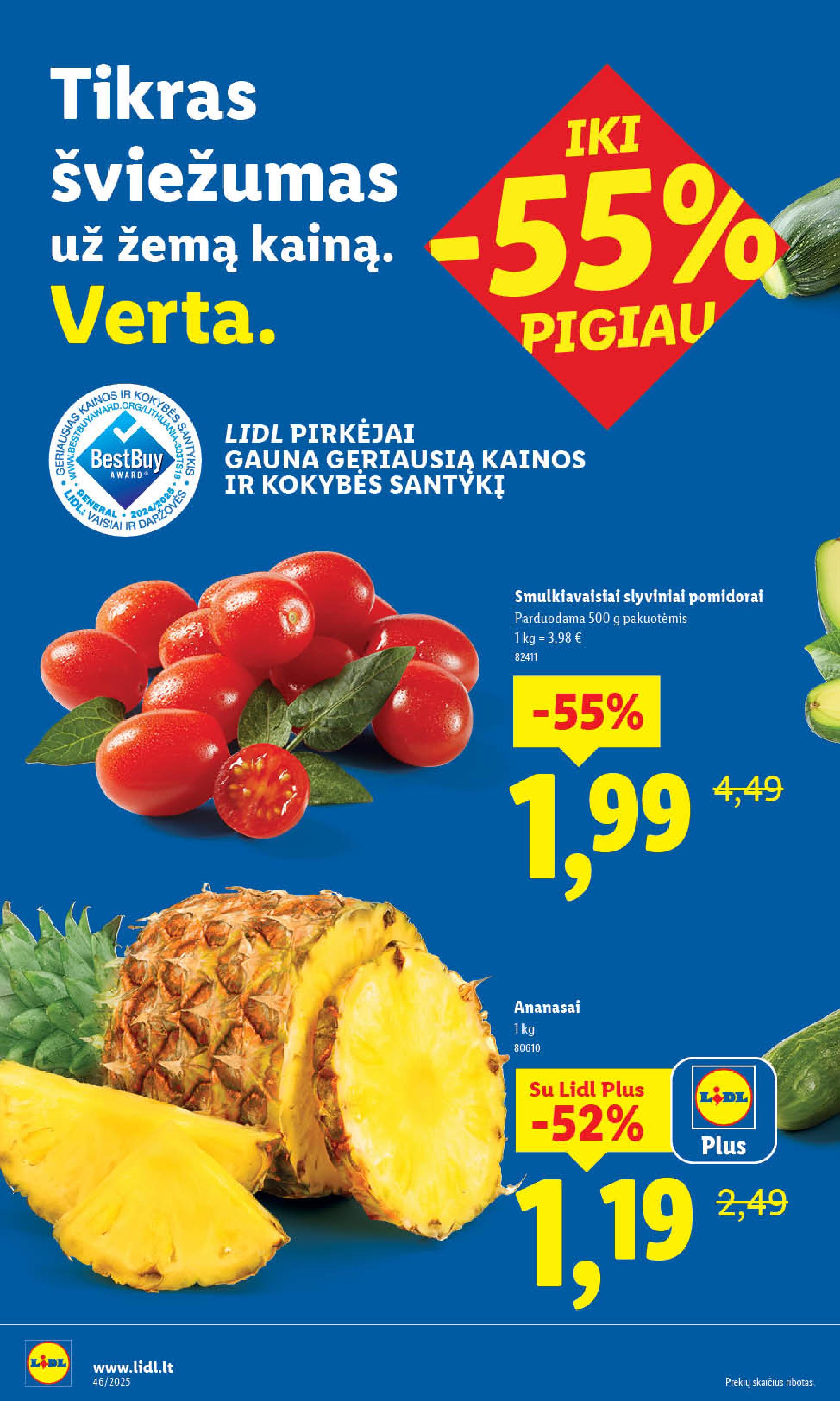 Naujausias LIDL kaininis katalogas 2025.11.10 - 2025.11.16