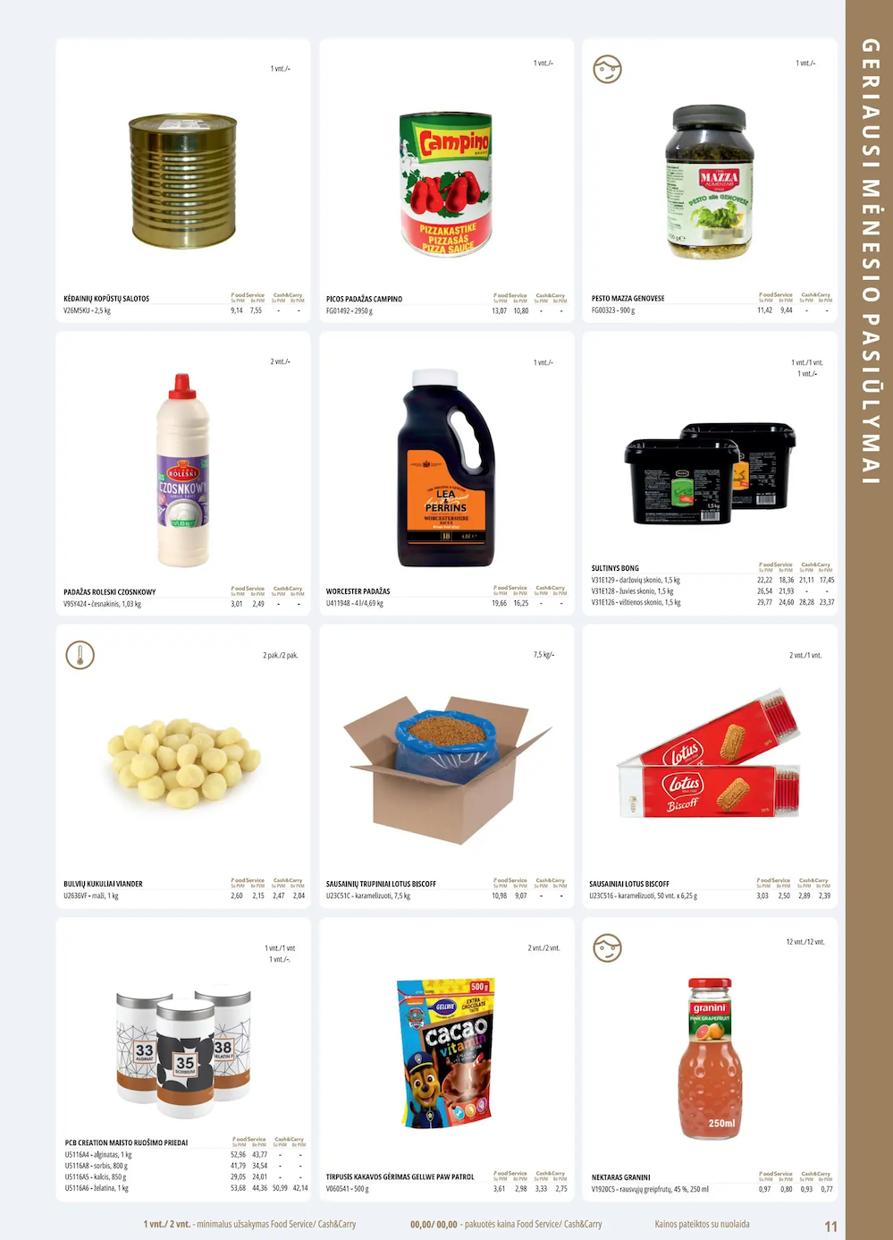 PROMO Cash&Carry leidinys nuo 2025.08.01 iki 2025.08.28