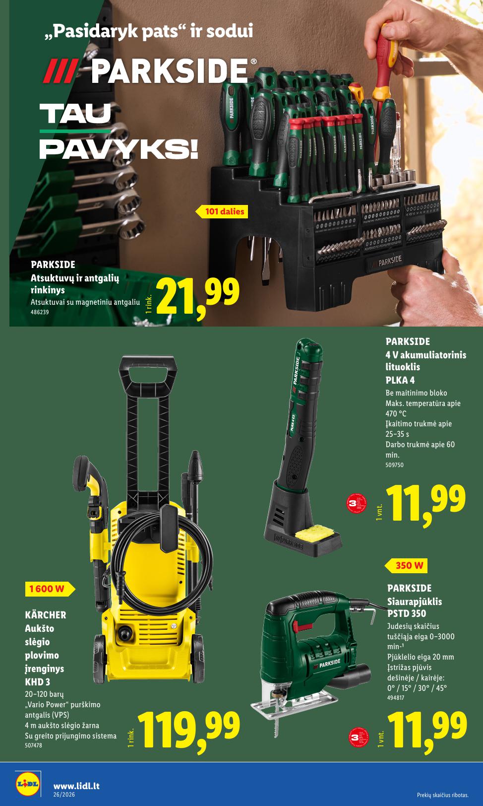 LIDL ne maisto prekių leidinys 2026.06.22 - 2026.06.28