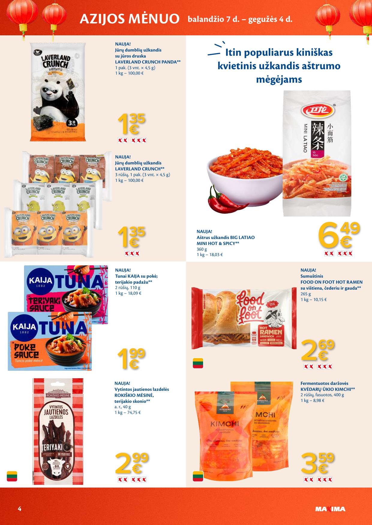 Naujausias MAXIMA kaininis katalogas 2026.04.07 - 2026.04.13
