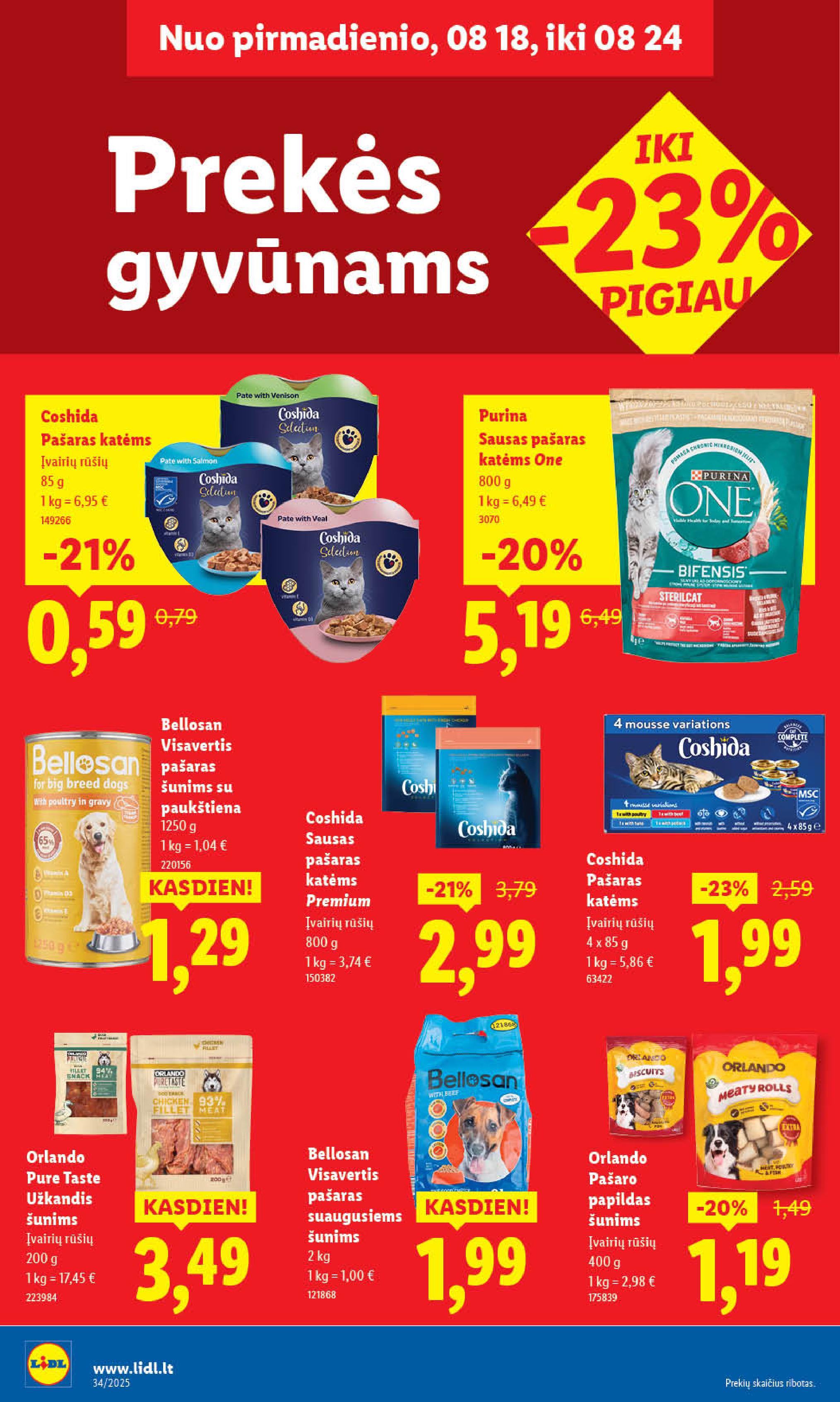 Naujausias LIDL kaininis katalogas 2025.08.18 - 2025.08.24
