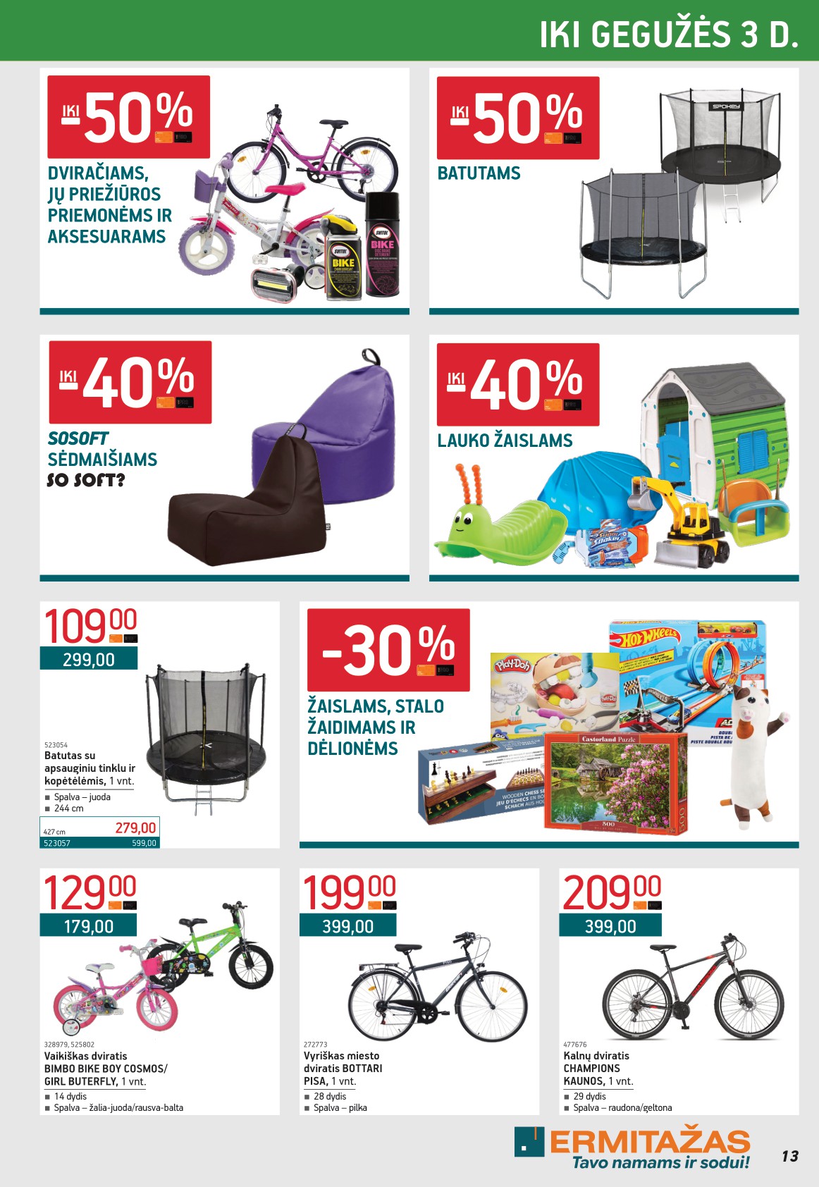 ERMITAŽAS akcijų ir nuolaidų leidinys 2026.04.01 - 2026.05.03