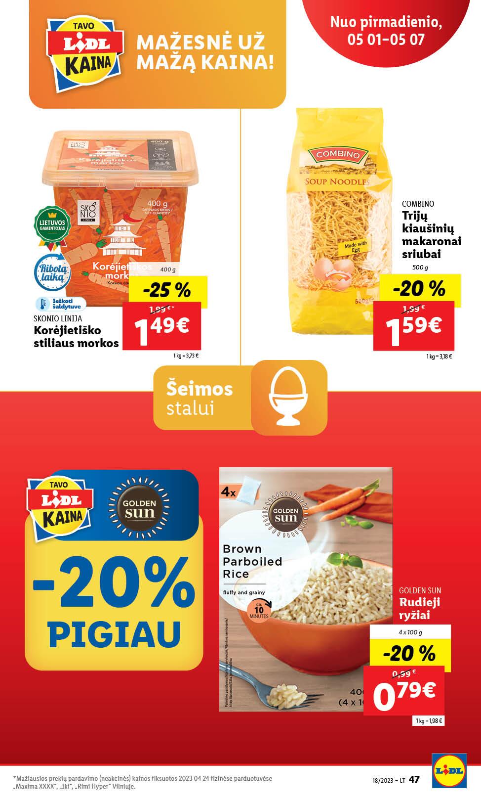 Naujausias LIDL kaininis katalogas 2023.05.01 - 2023.05.07